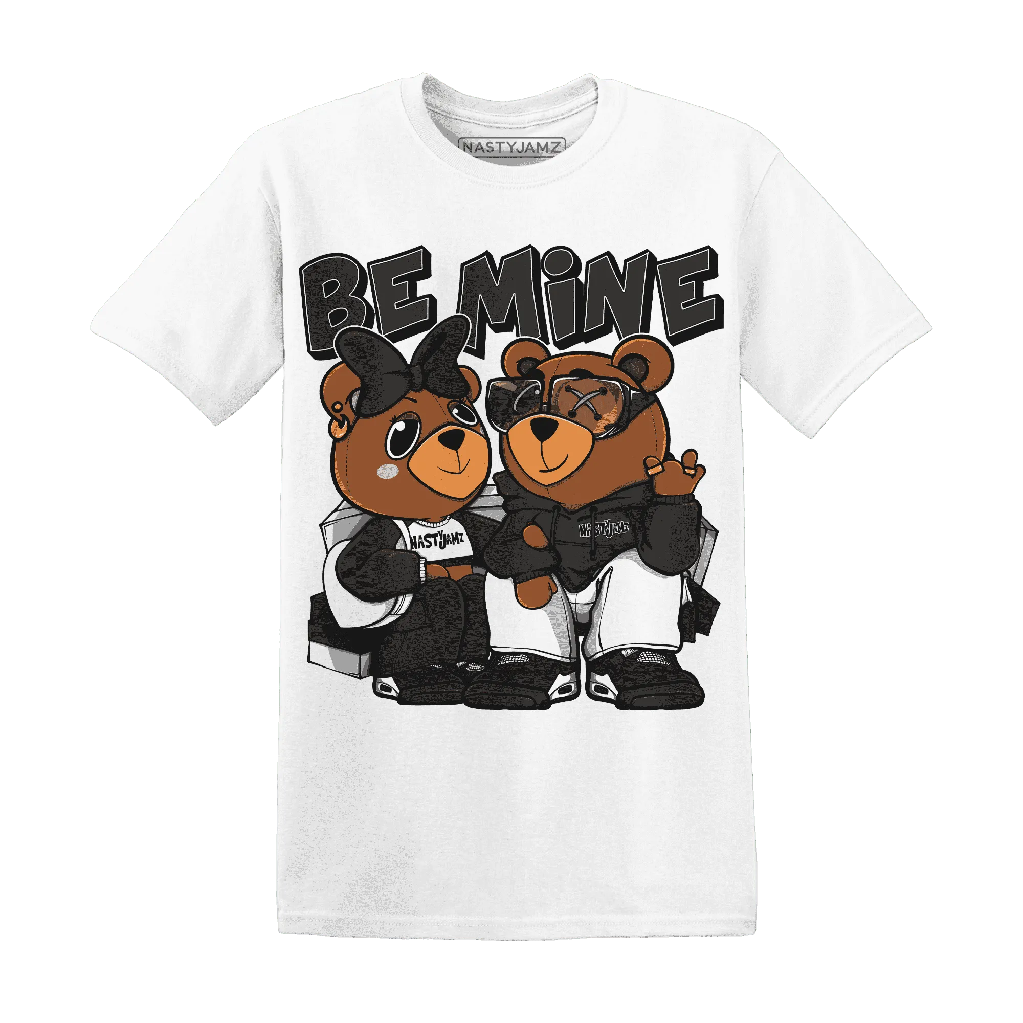 White-Thunder-4s-T-Shirt-Match-Be-Mine-BER