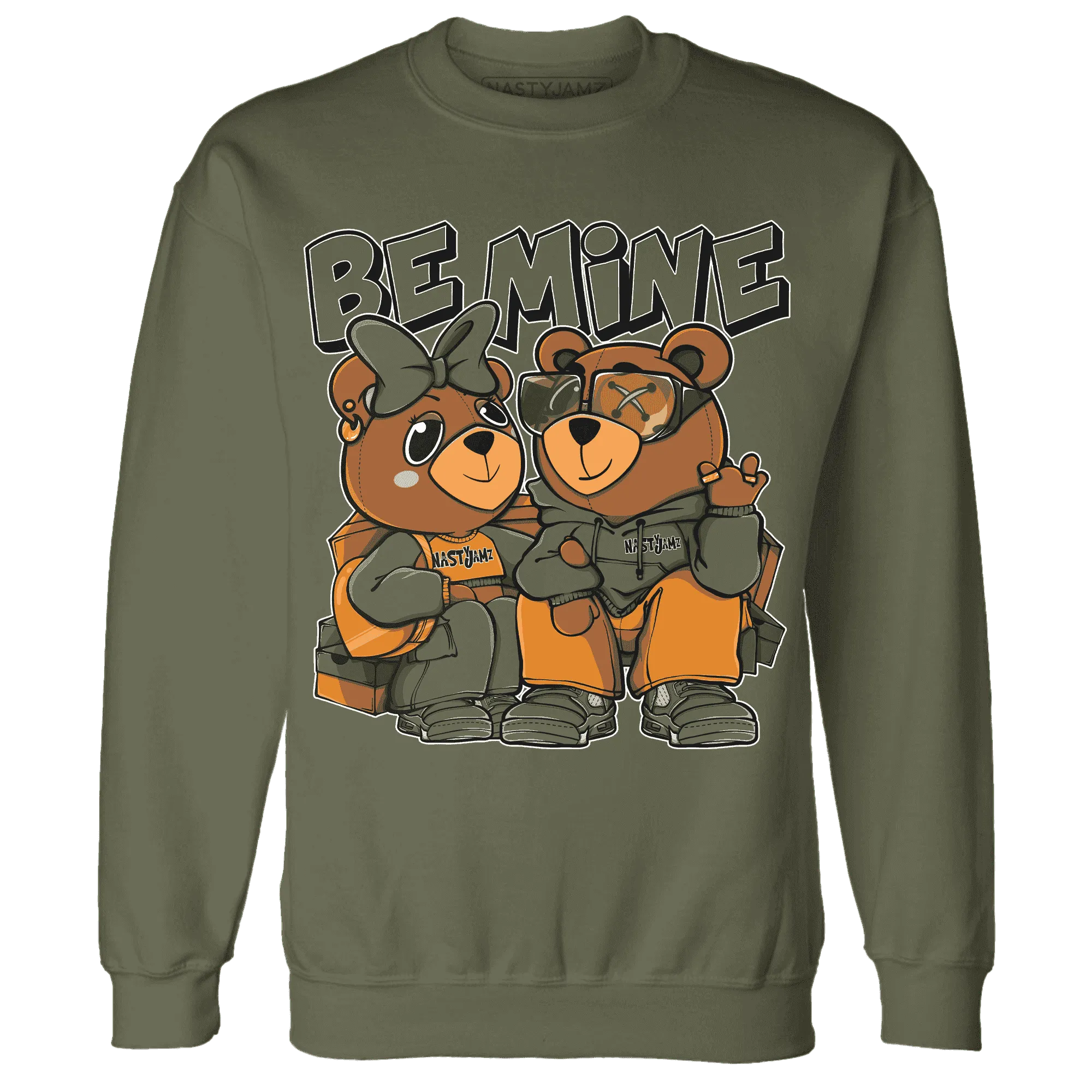 Olive-5s-Sweatshirt-Match-Be-Mine-BER