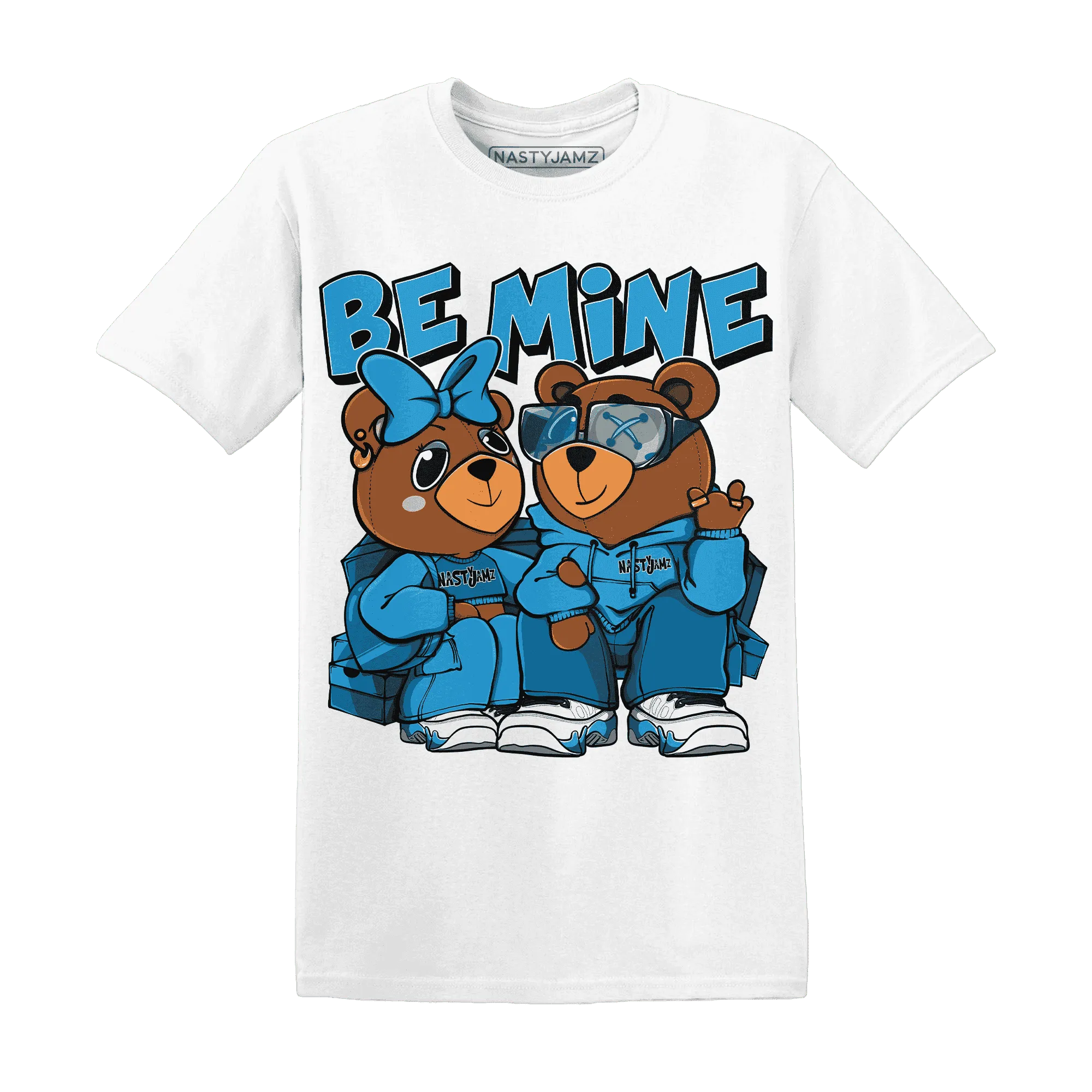 Powder-Blue-9s-T-Shirt-Match-Be-Mine-BER