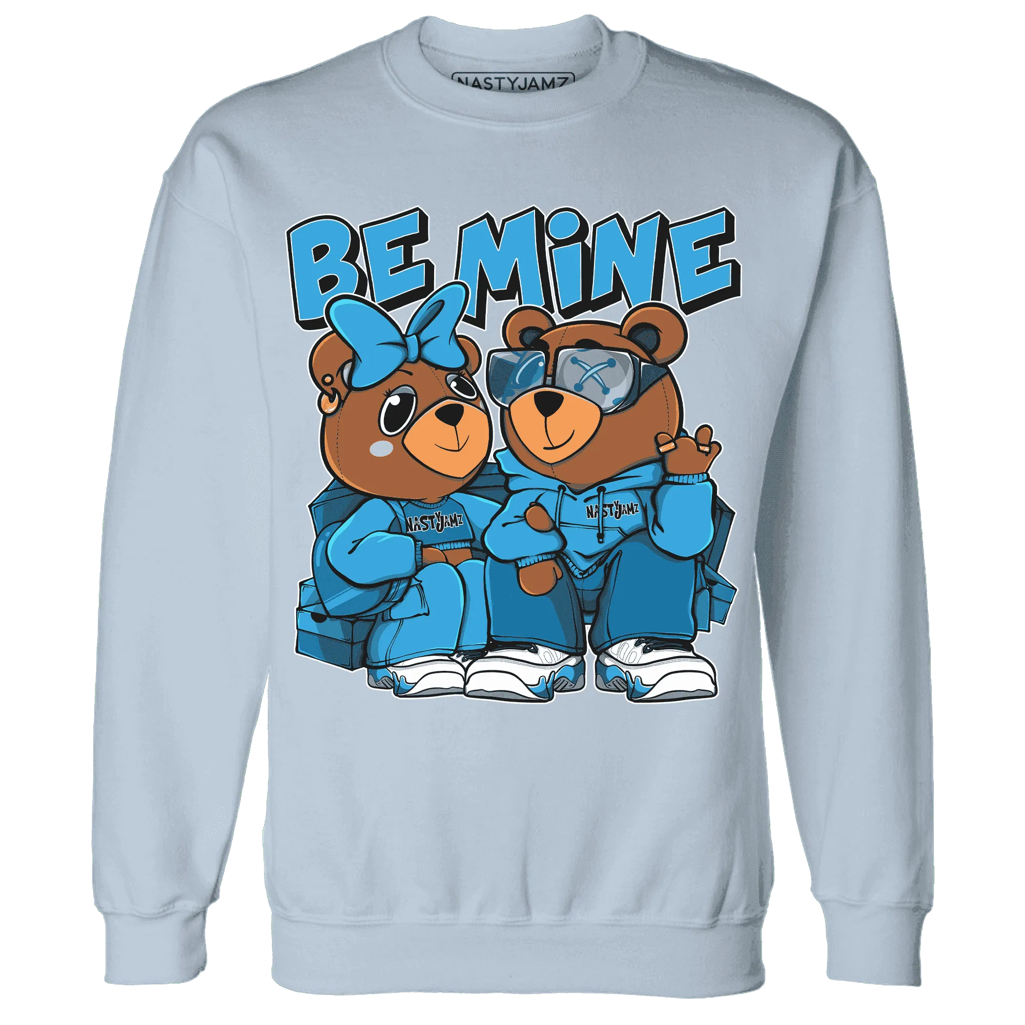 Powder-Blue-9s-Sweatshirt-Match-Be-Mine-BER