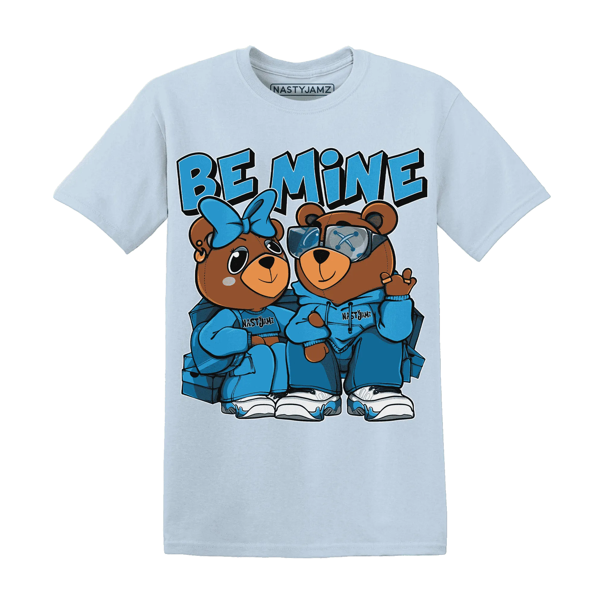 Powder-Blue-9s-T-Shirt-Match-Be-Mine-BER
