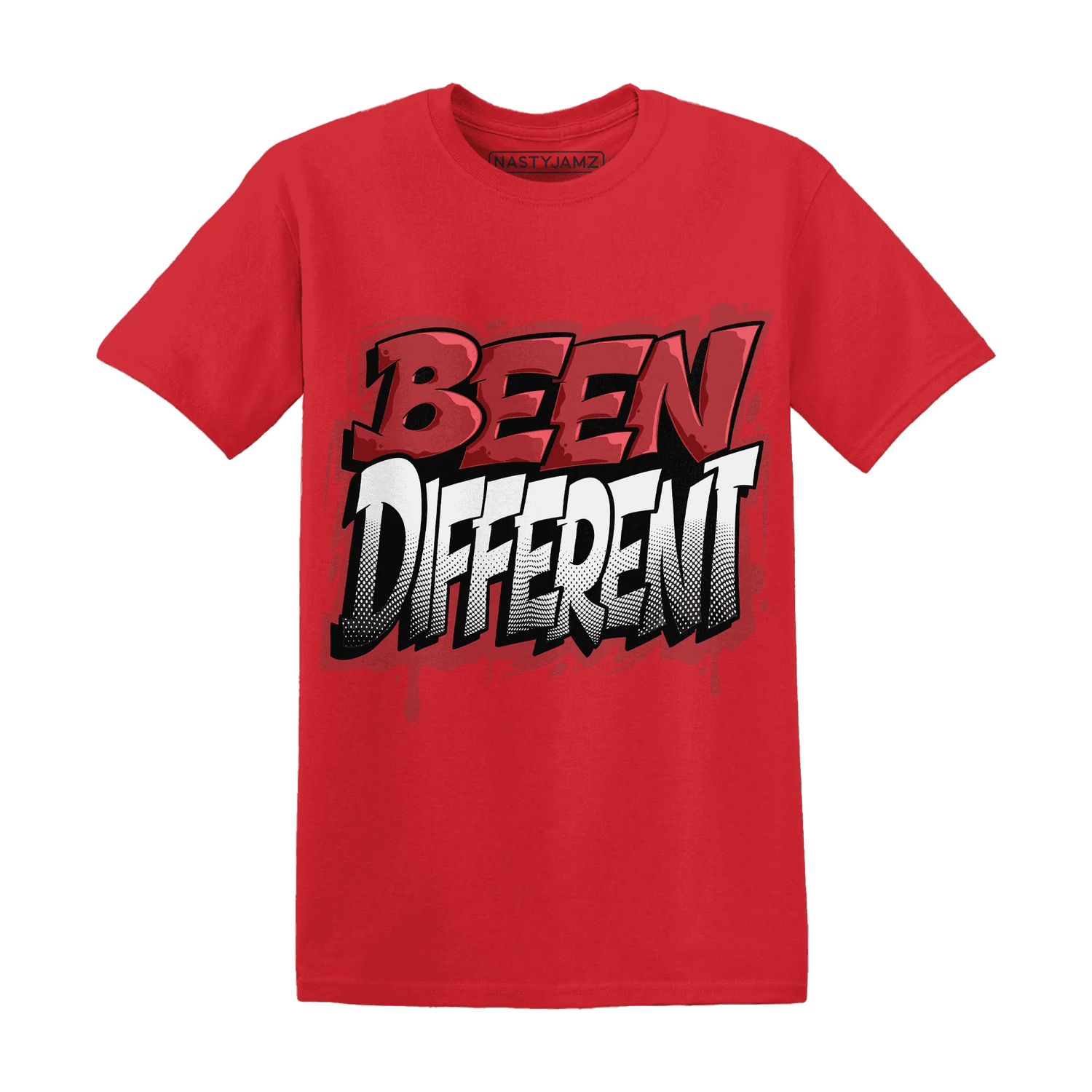 Black-Toe-Reimagined-Red-White-1s-T-Shirt-Match-Become-Different