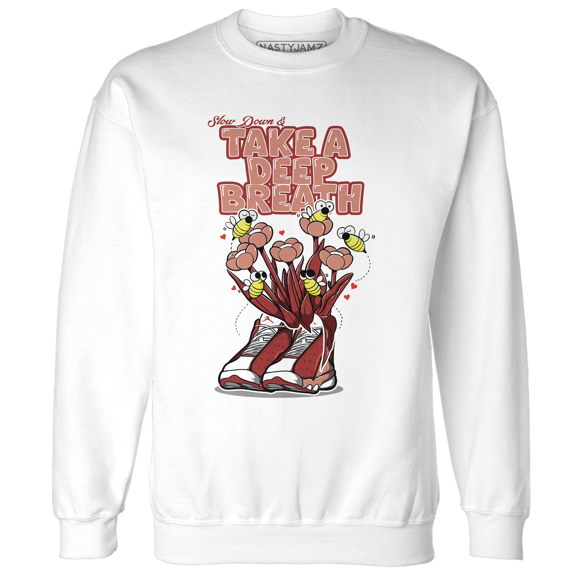 Dune Red 13s Sweatshirt Match Bee Sneaker - NastyJamz