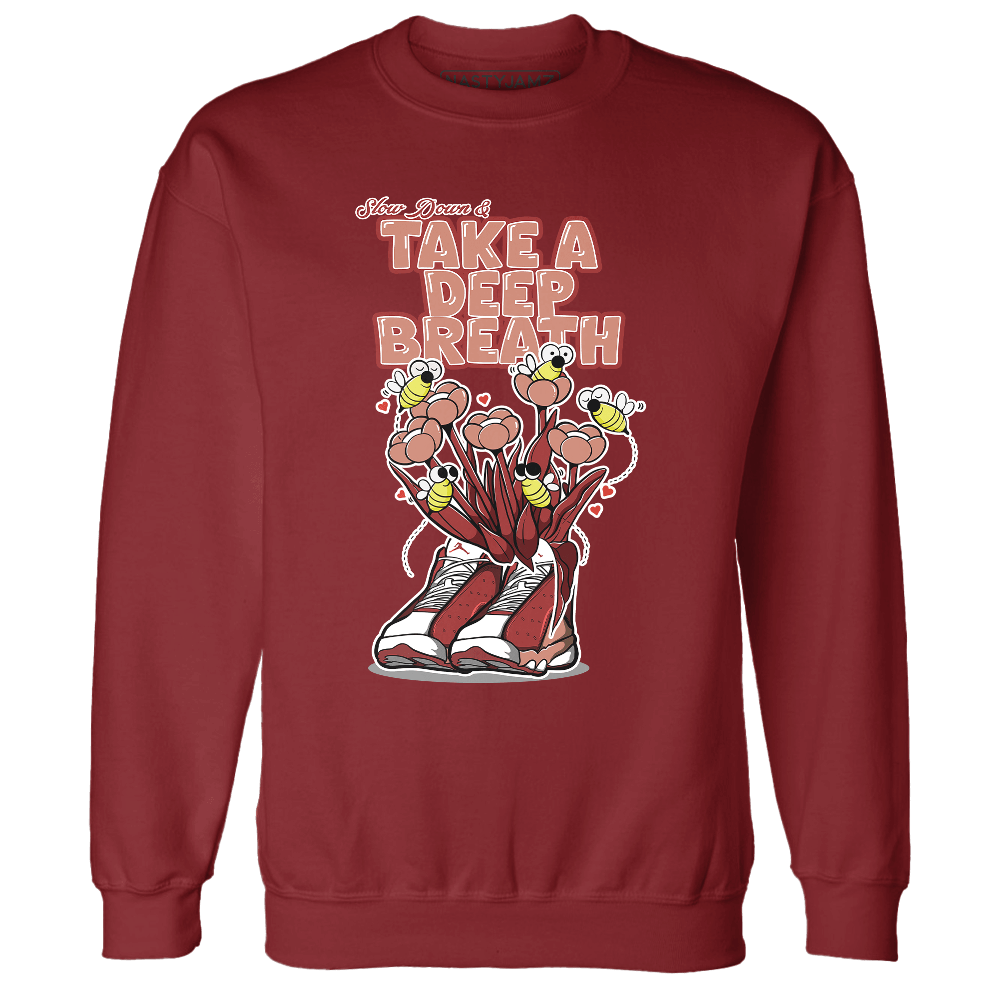 Dune Red 13s Sweatshirt Match Bee Sneaker - NastyJamz