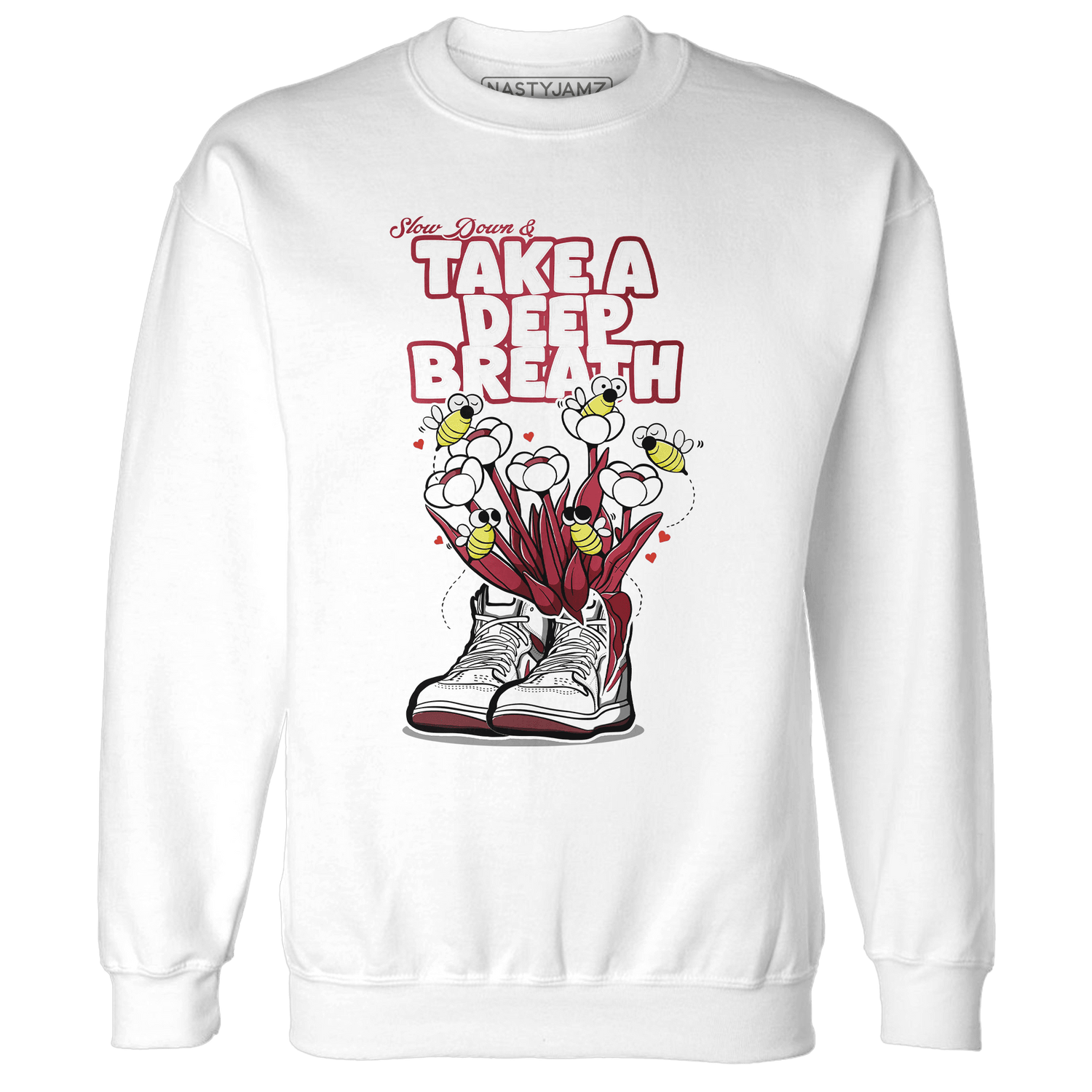 High 85 Metallic Burgundy 1s Sweatshirt Match Bee Sneaker - NastyJamz