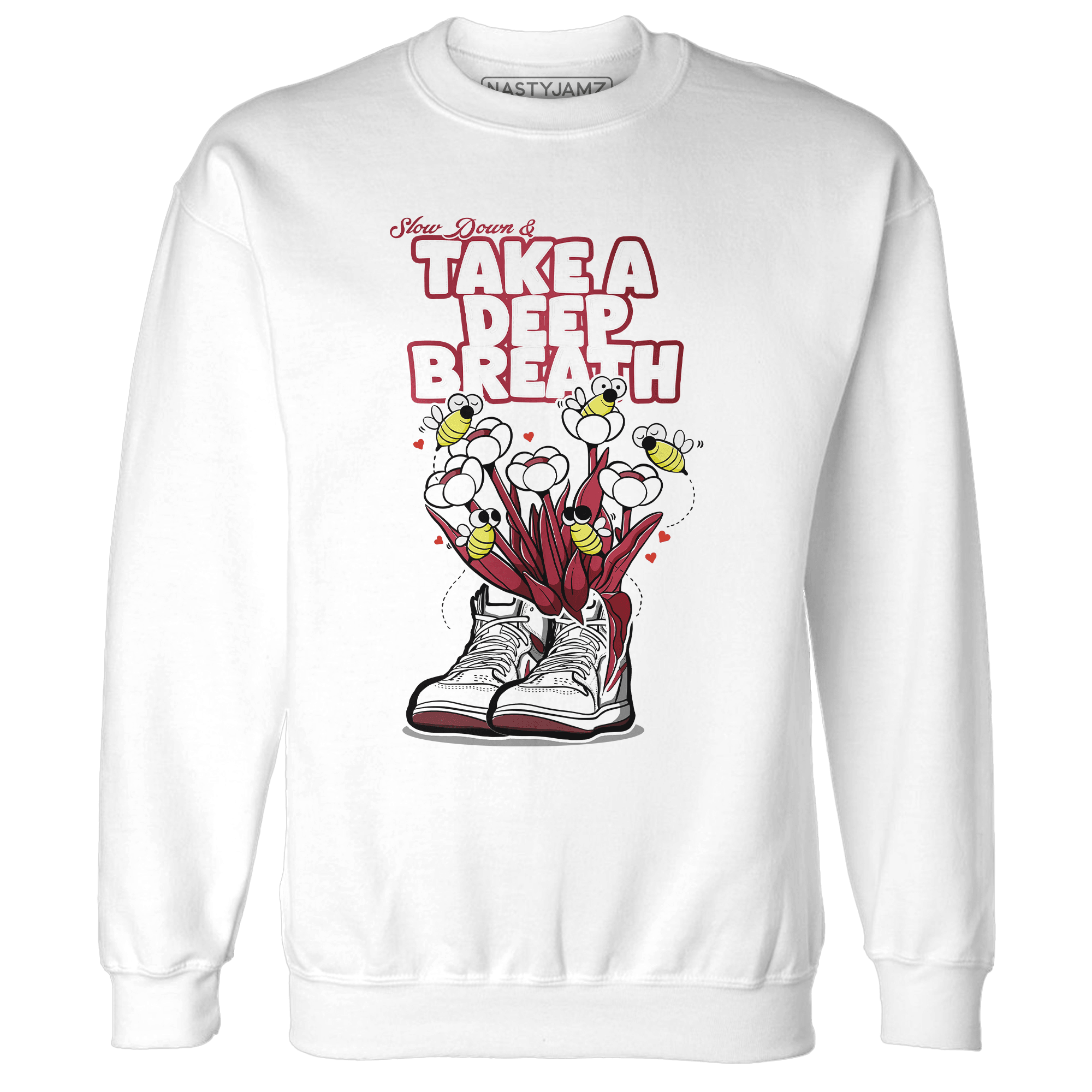 High 85 Metallic Burgundy 1s Sweatshirt Match Bee Sneaker - NastyJamz