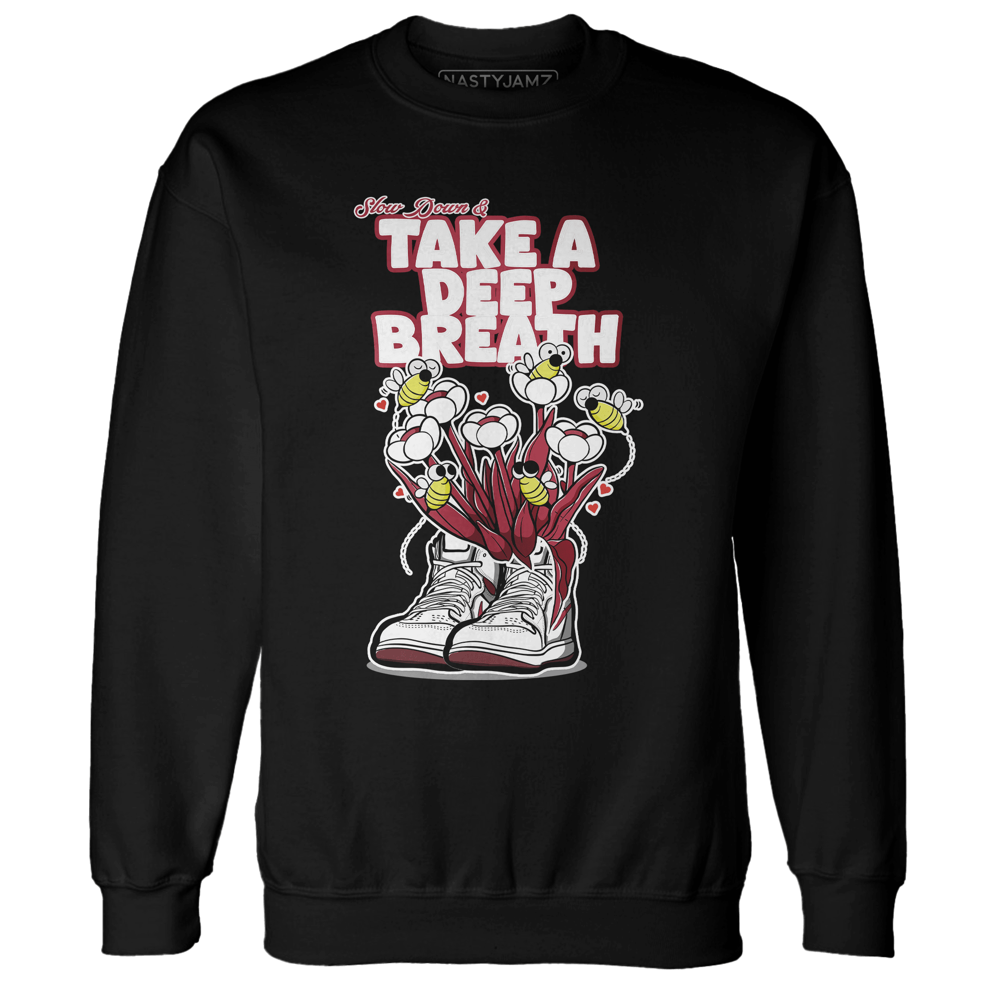 High 85 Metallic Burgundy 1s Sweatshirt Match Bee Sneaker - NastyJamz