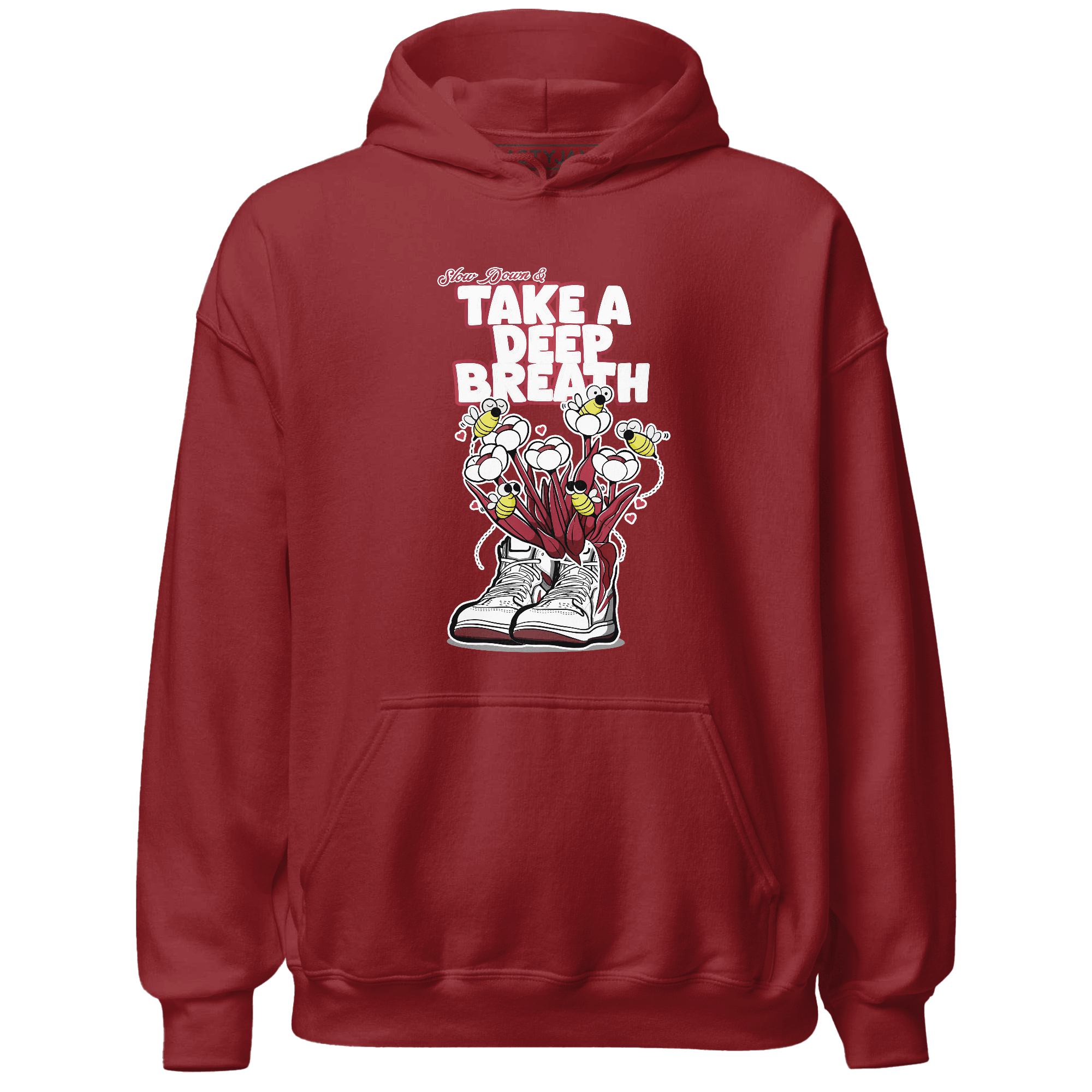 High 85 Metallic Burgundy 1s Hoodie Match Bee Sneaker - NastyJamz