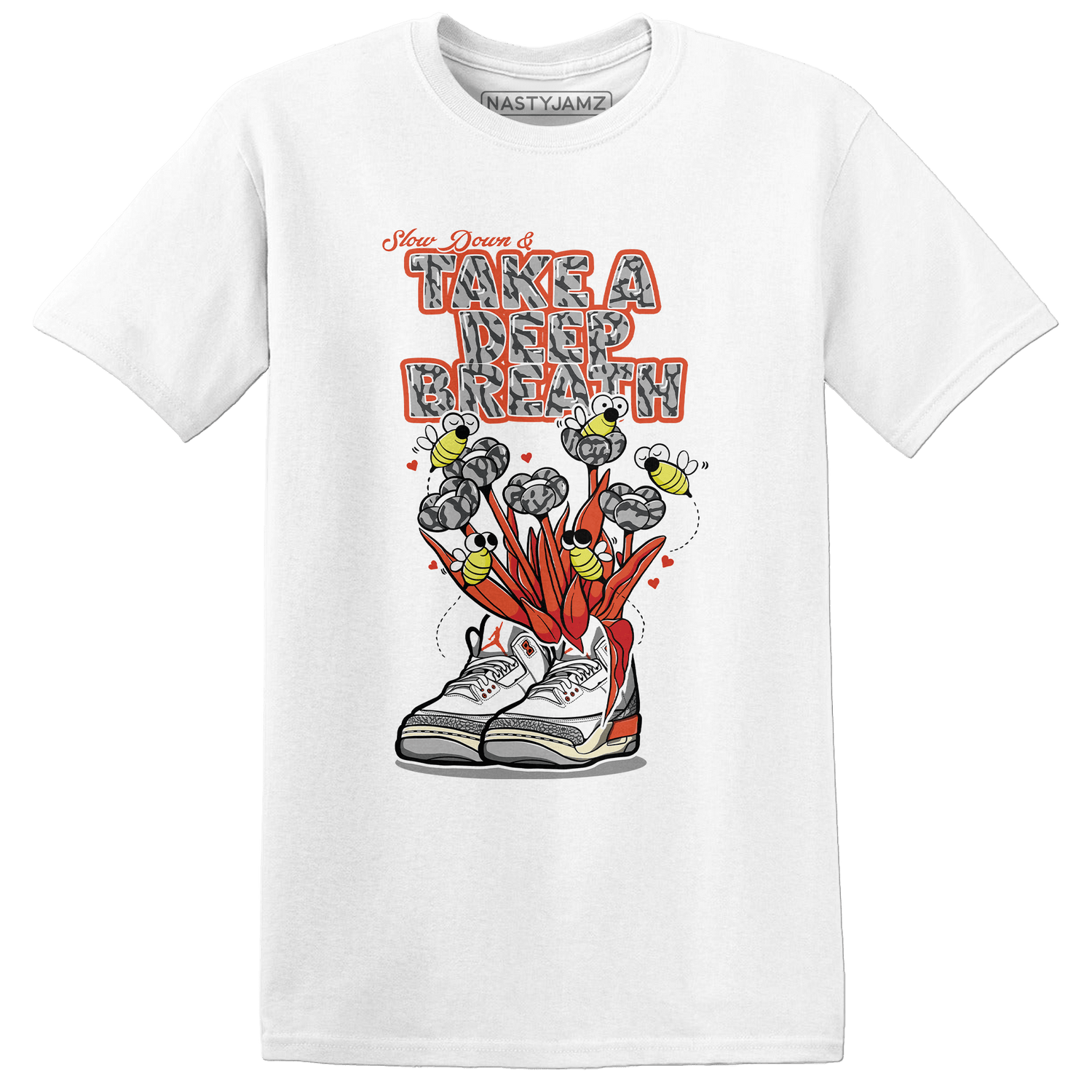 Georgia Peach 3s T Shirt Match Bee Sneaker - NastyJamz