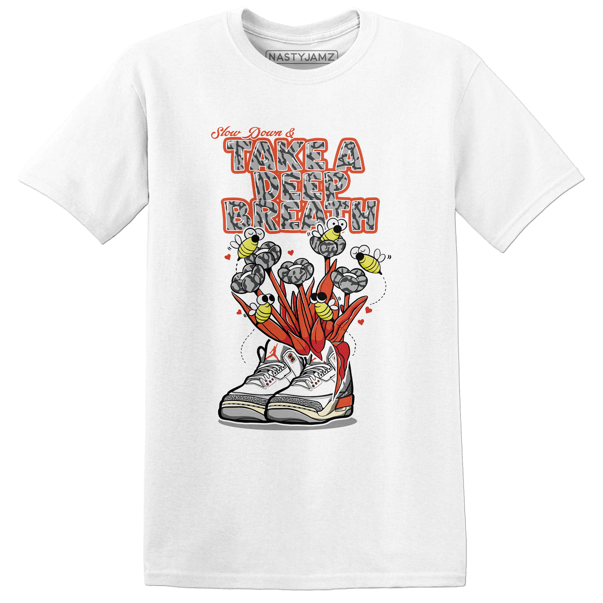 Georgia Peach 3s T Shirt Match Bee Sneaker - NastyJamz