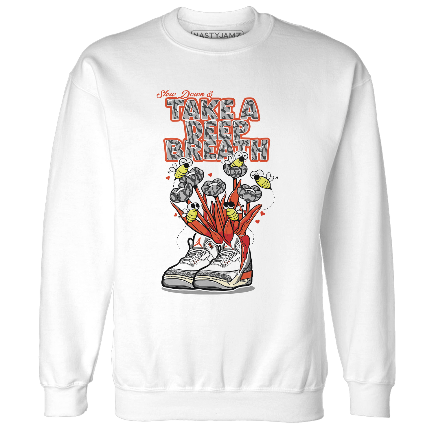 Georgia Peach 3s Sweatshirt Match Bee Sneaker - NastyJamz
