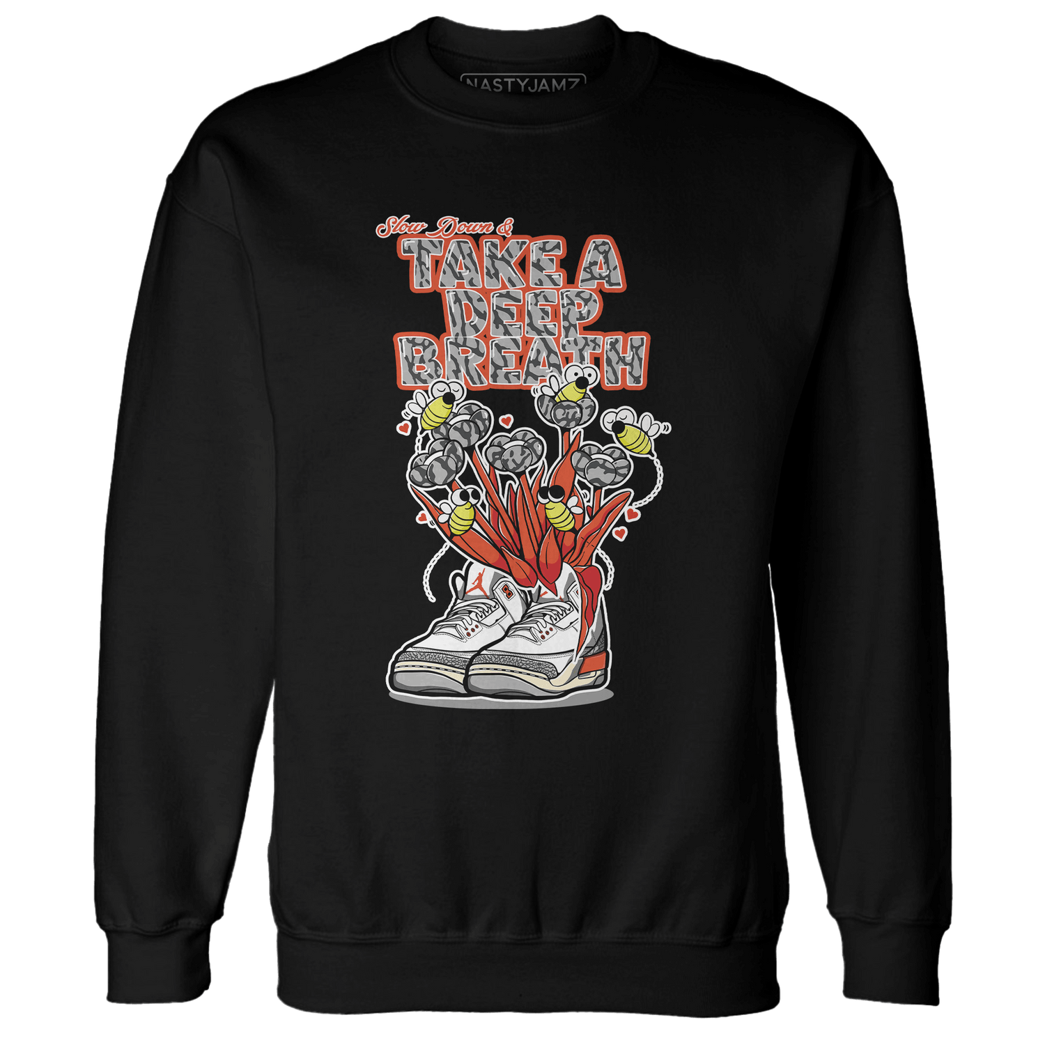 Georgia Peach 3s Sweatshirt Match Bee Sneaker - NastyJamz