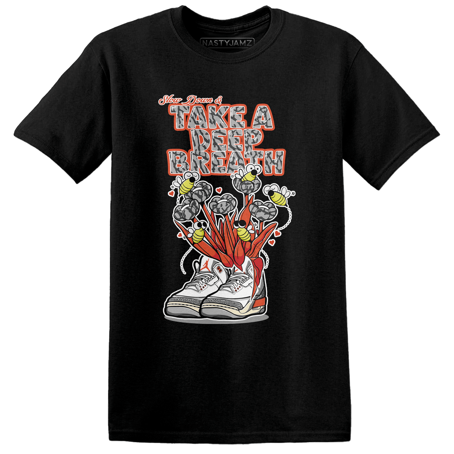 Georgia Peach 3s T Shirt Match Bee Sneaker - NastyJamz