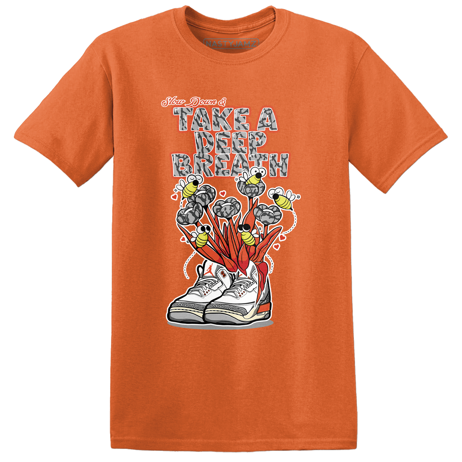 Georgia Peach 3s T Shirt Match Bee Sneaker - NastyJamz