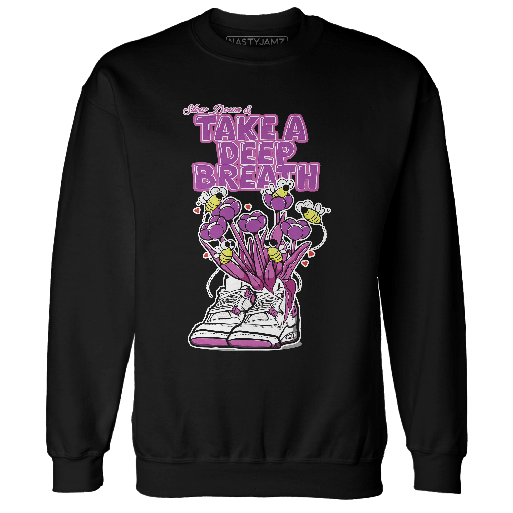 GS Hyper Violet 4s Sweatshirt Match Bee Sneaker - NastyJamz