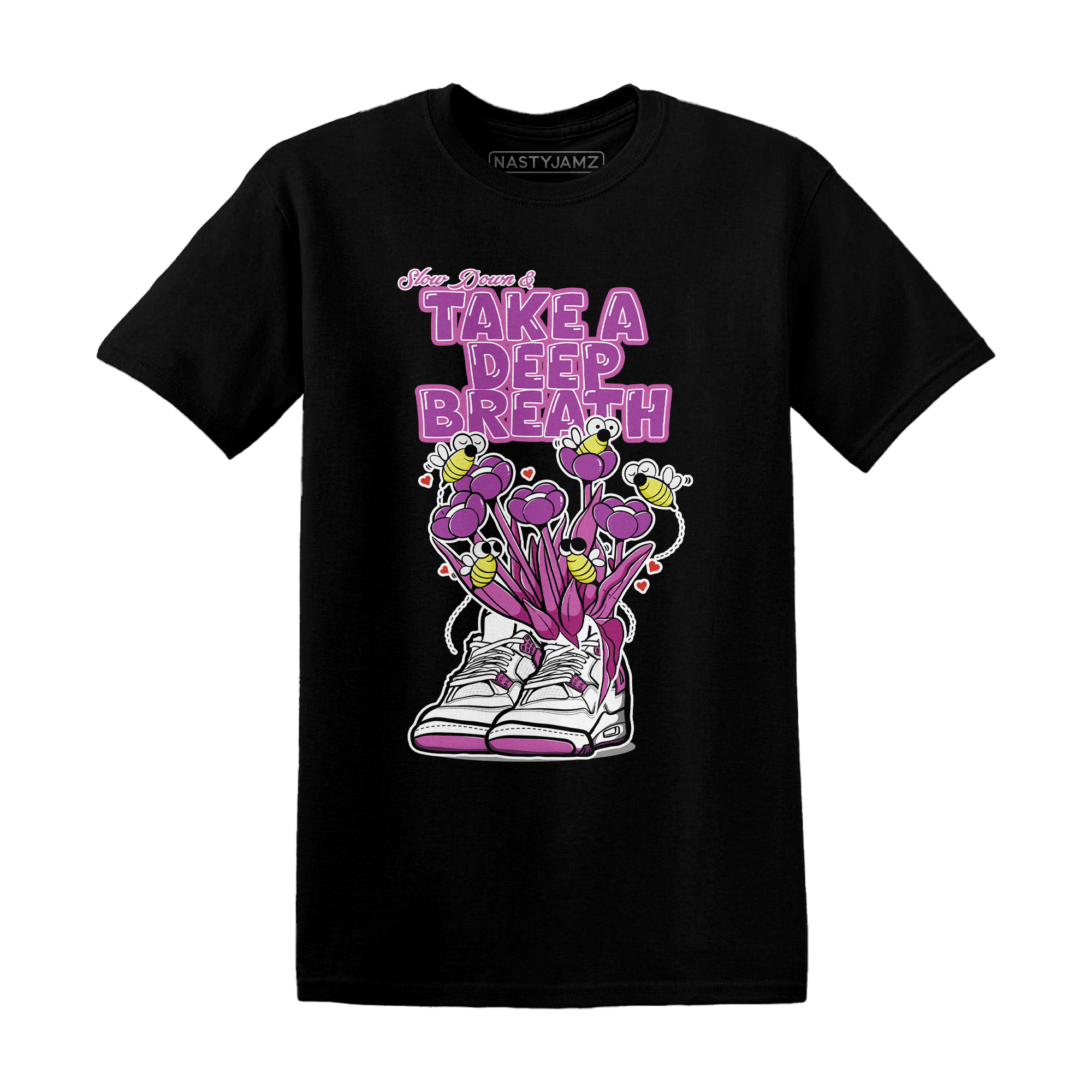GS Hyper Violet 4s T Shirt Match Bee Sneaker - NastyJamz