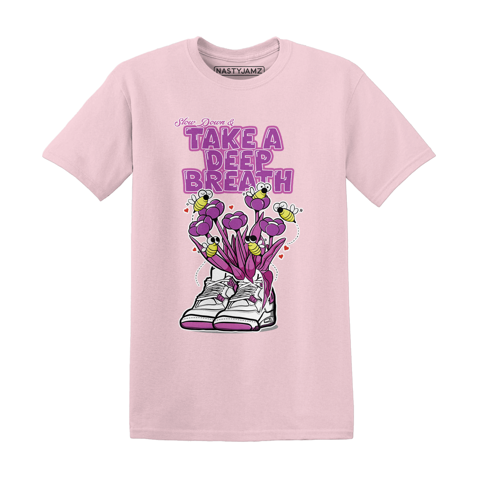 GS Hyper Violet 4s T Shirt Match Bee Sneaker - NastyJamz