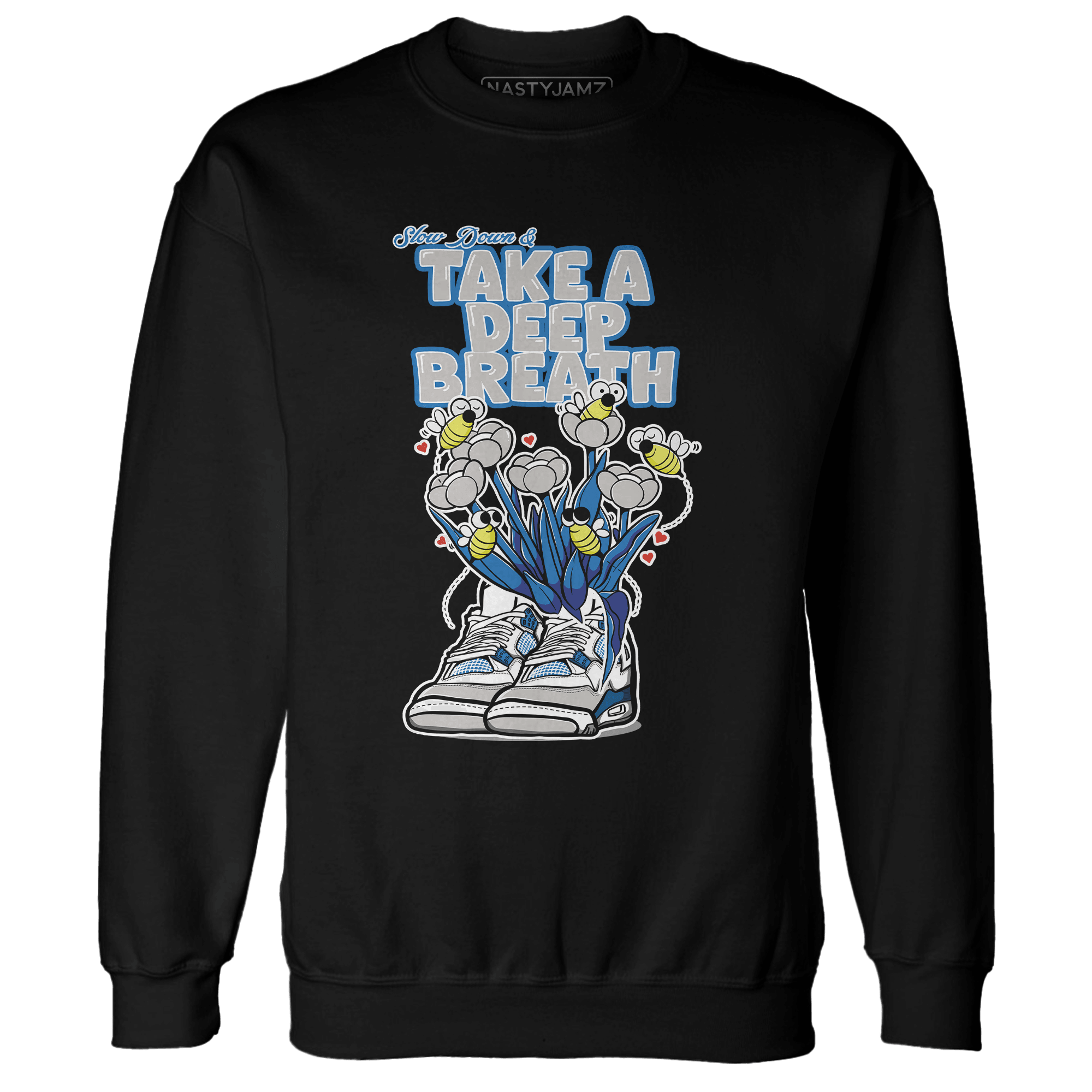 Industrial Blue 4s Sweatshirt Match Bee Sneaker - NastyJamz
