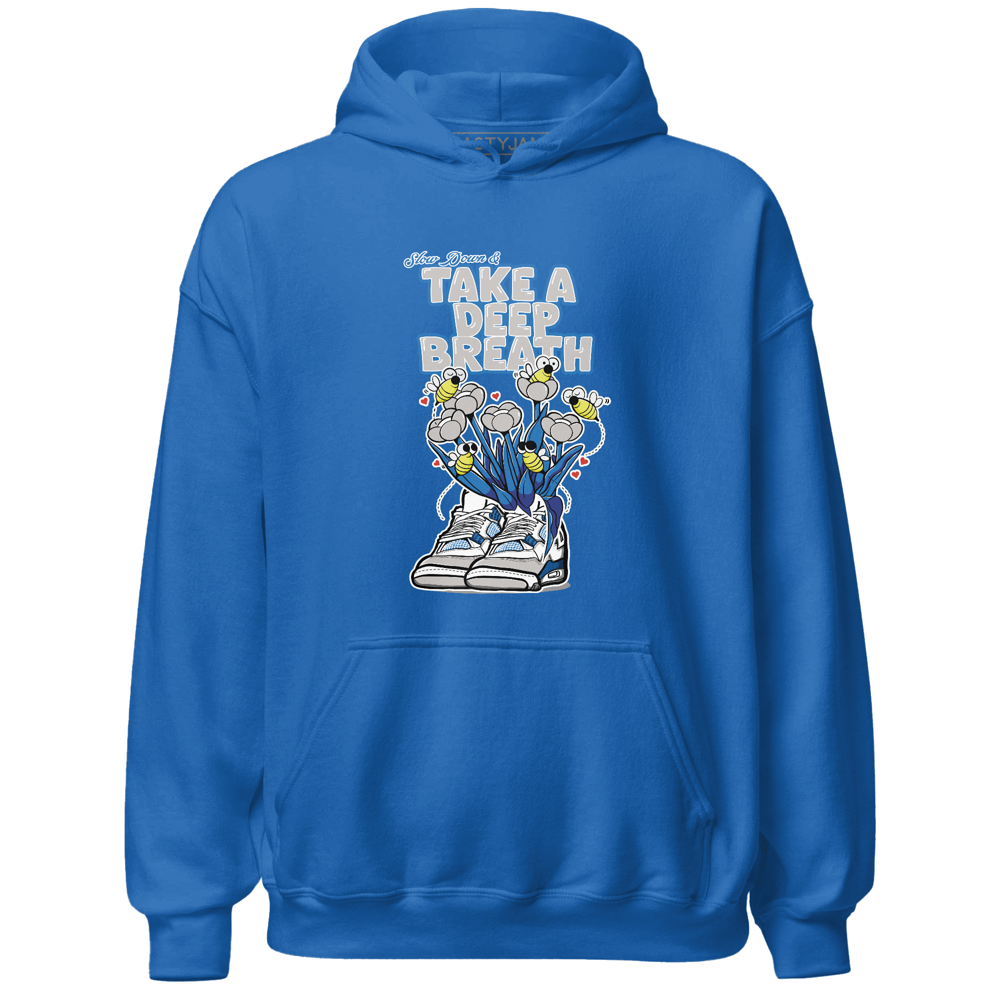 Industrial Blue 4s Hoodie Match Bee Sneaker - NastyJamz