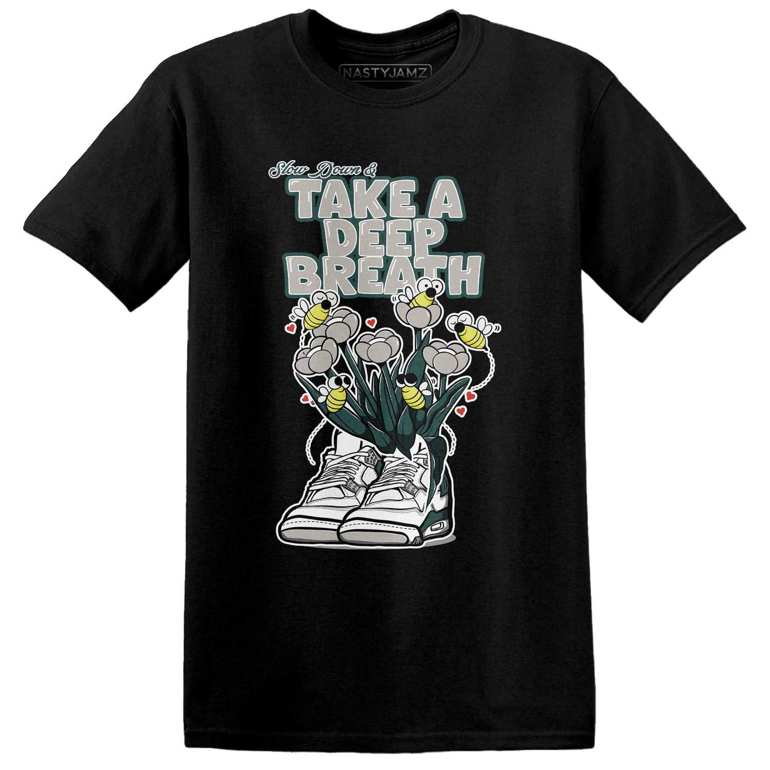 Oxidized Green 4s T Shirt Match Bee Sneaker - NastyJamz
