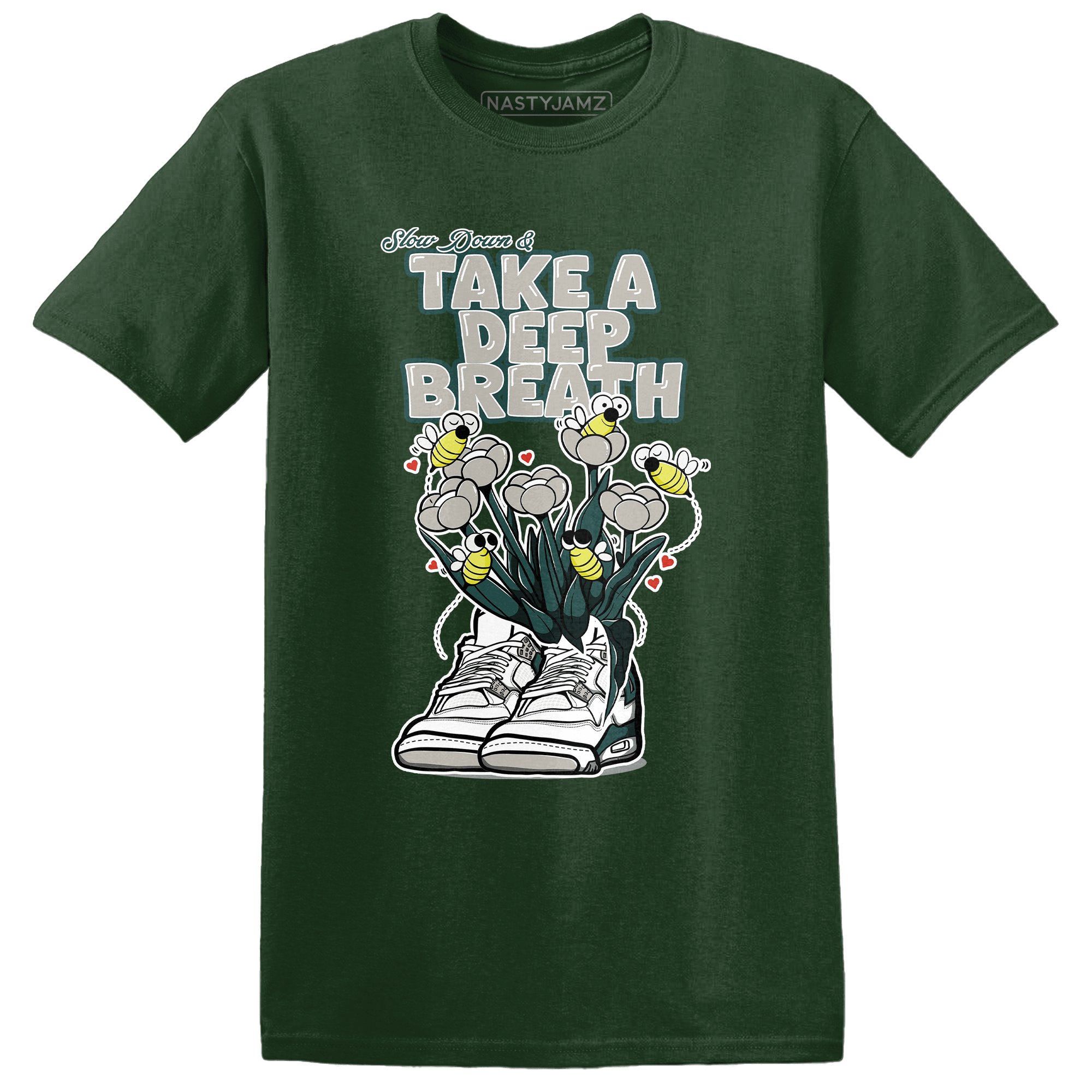 Oxidized Green 4s T Shirt Match Bee Sneaker - NastyJamz