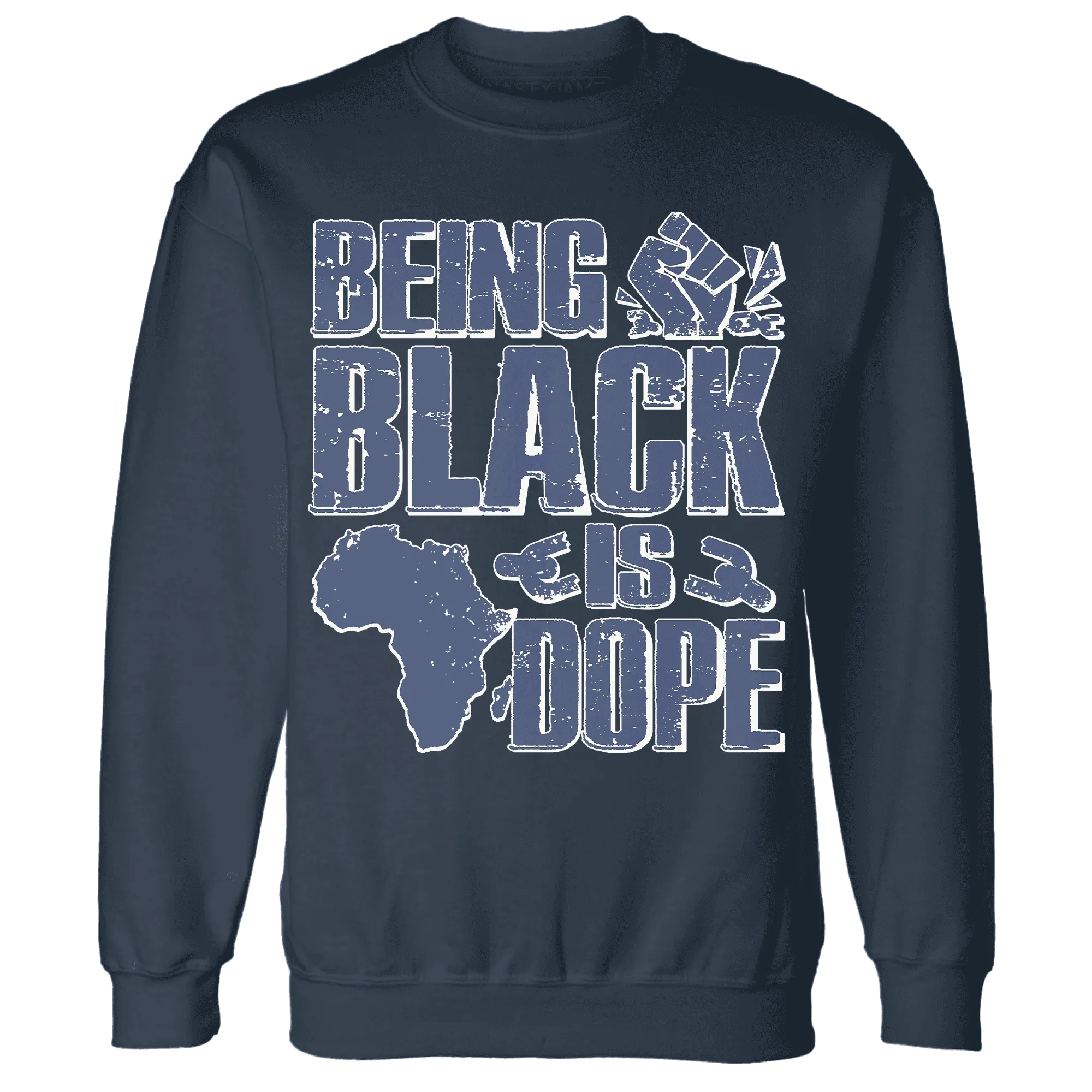 Low-Diffused-Blue-11s-Sweatshirt-Match-Being-Black-Is-Dope