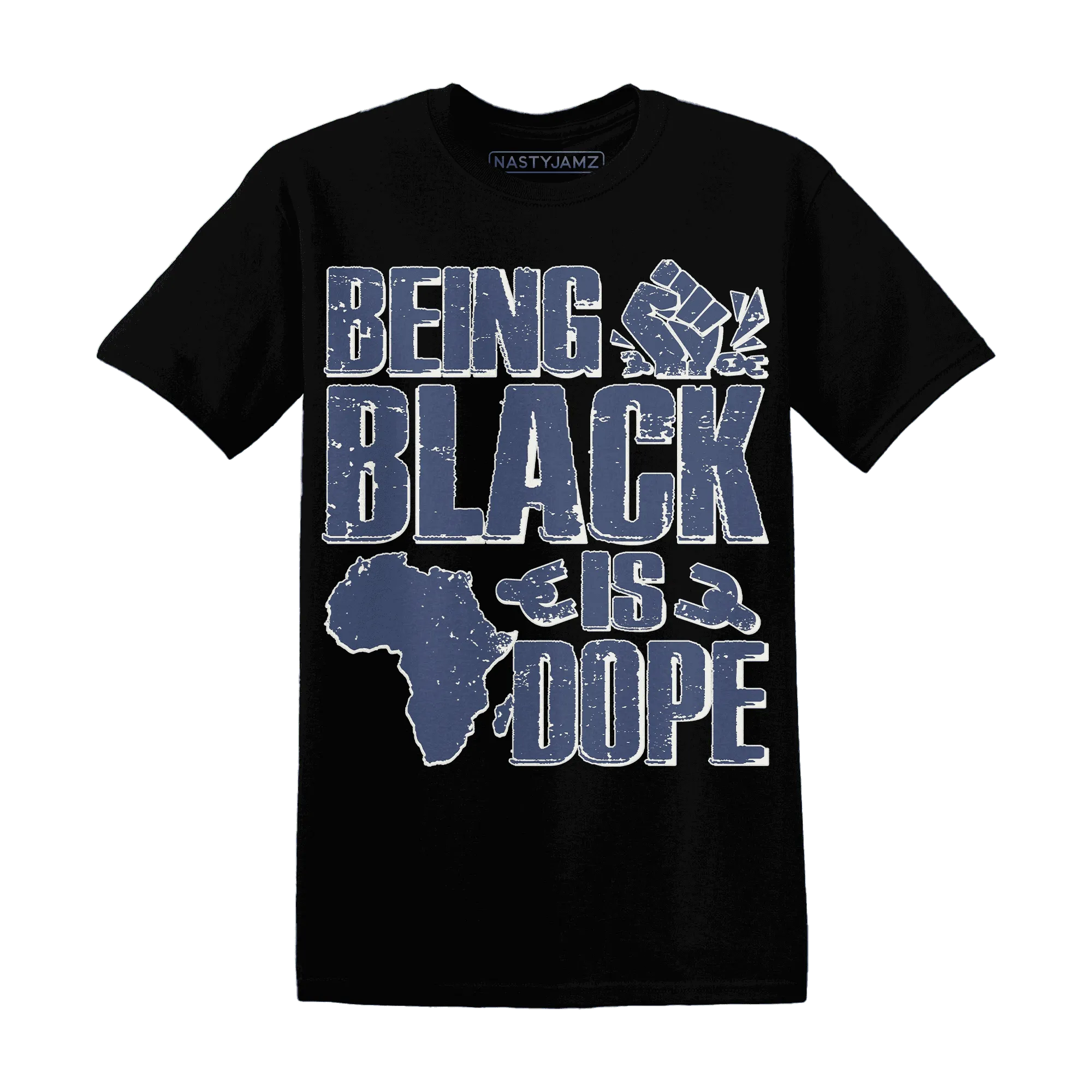 Low-Diffused-Blue-11s-T-Shirt-Match-Being-Black-Is-Dope