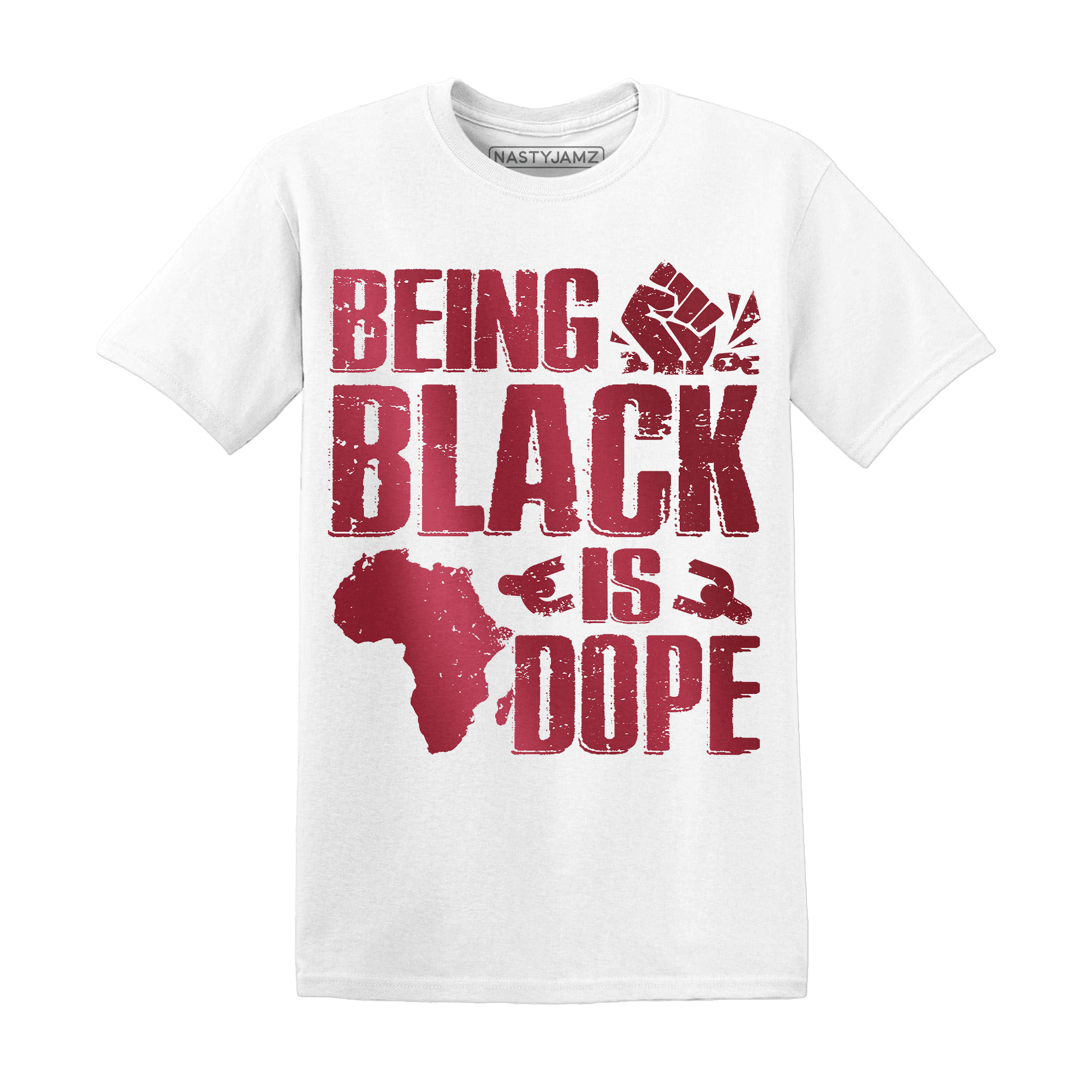 High 85 Metallic Burgundy 1s T Shirt Match Being Black Is Dope - NastyJamz
