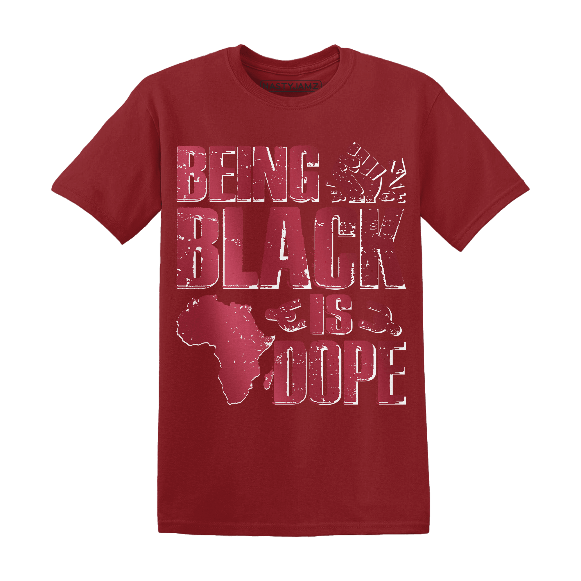 High 85 Metallic Burgundy 1s T Shirt Match Being Black Is Dope - NastyJamz