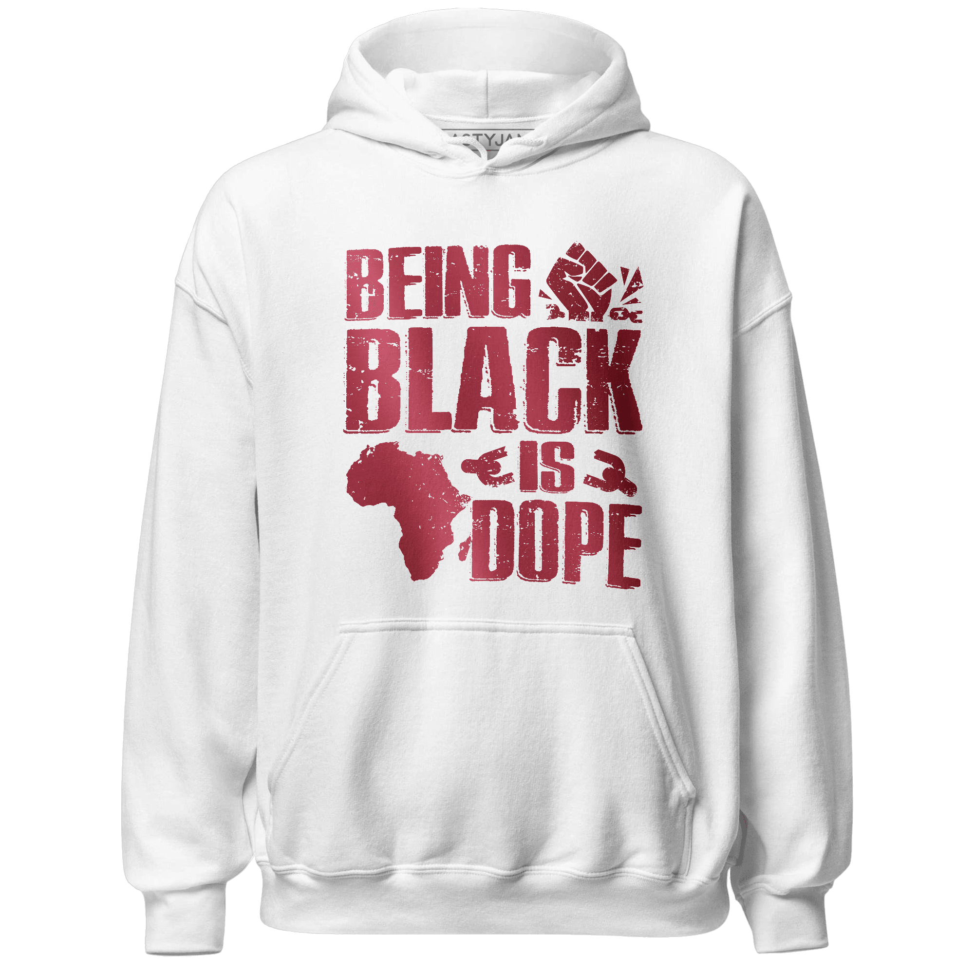 High 85 Metallic Burgundy 1s Hoodie Match Being Black Is Dope - NastyJamz