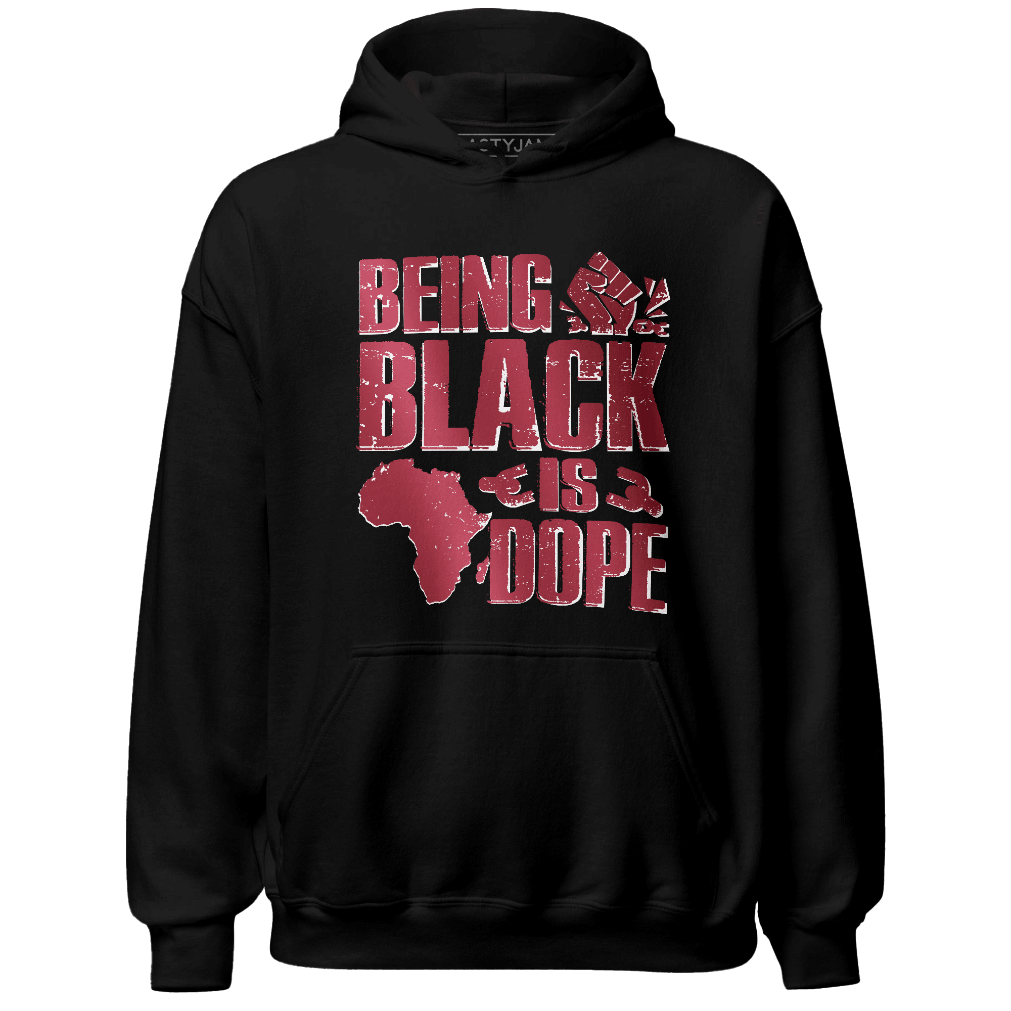 High 85 Metallic Burgundy 1s Hoodie Match Being Black Is Dope - NastyJamz