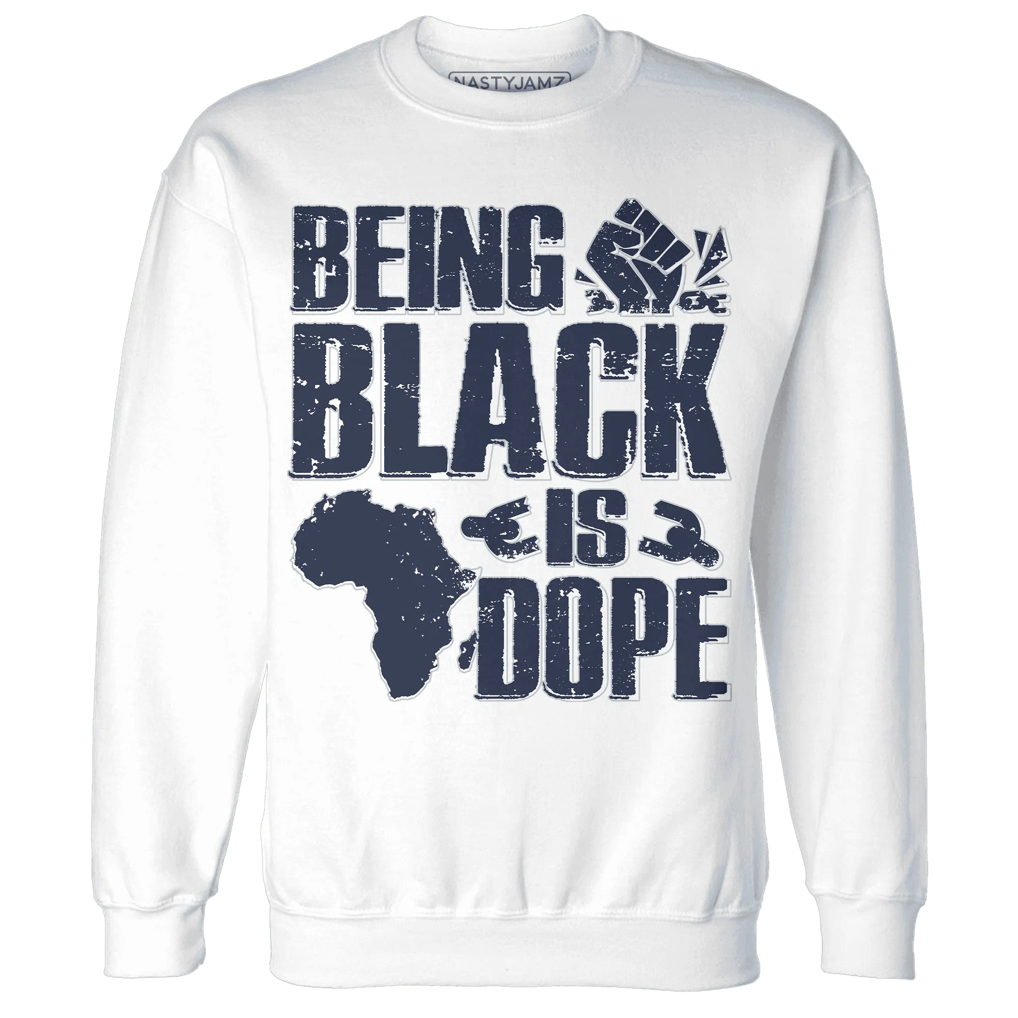 White-Navy-6s-Sweatshirt-Match-Being-Black-Is-Dope