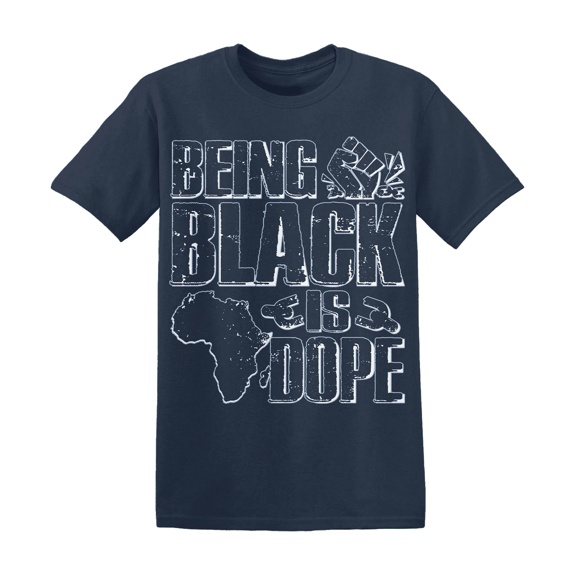 White-Navy-6s-T-Shirt-Match-Being-Black-Is-Dope