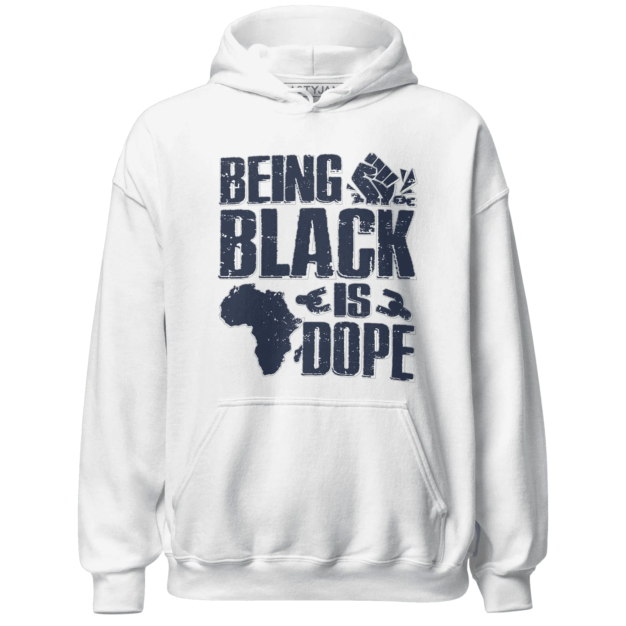 White-Navy-6s-Hoodie-Match-Being-Black-Is-Dope