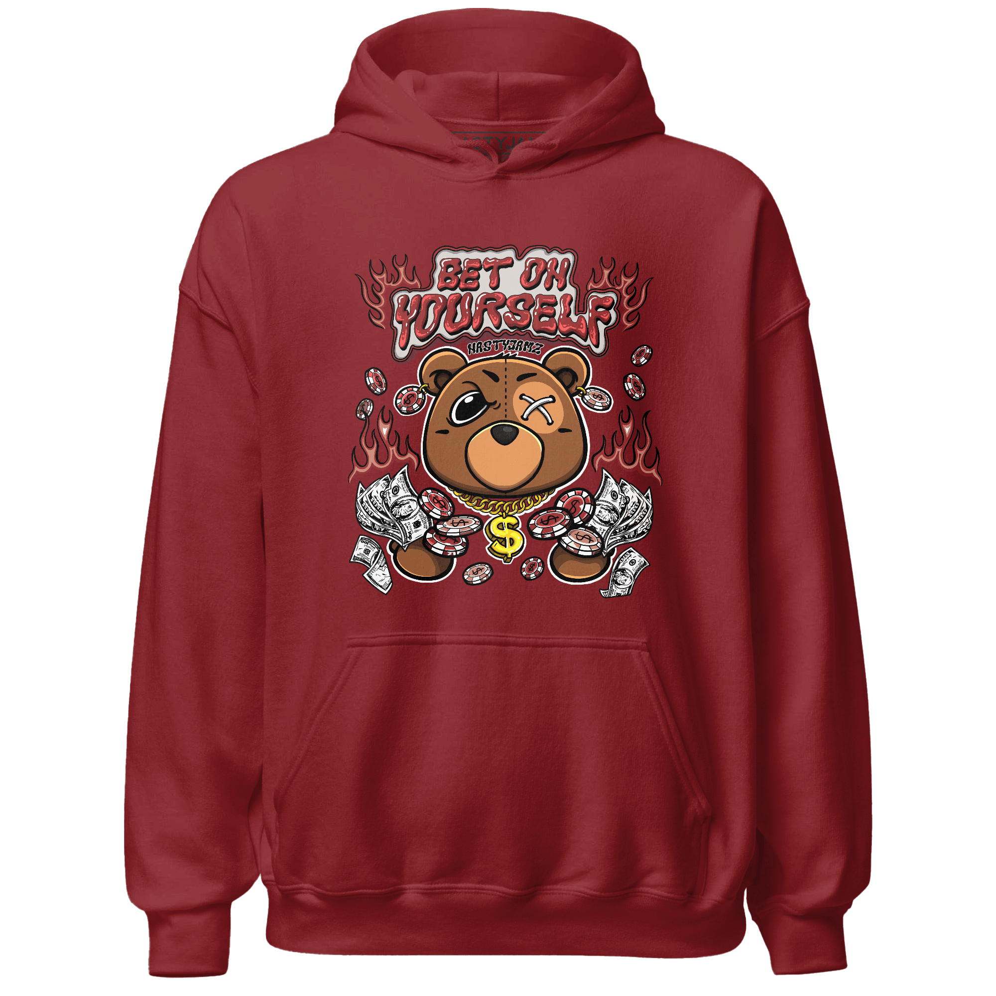 Dune Red 13s Hoodie Match Bet On Yourself BER - NastyJamz