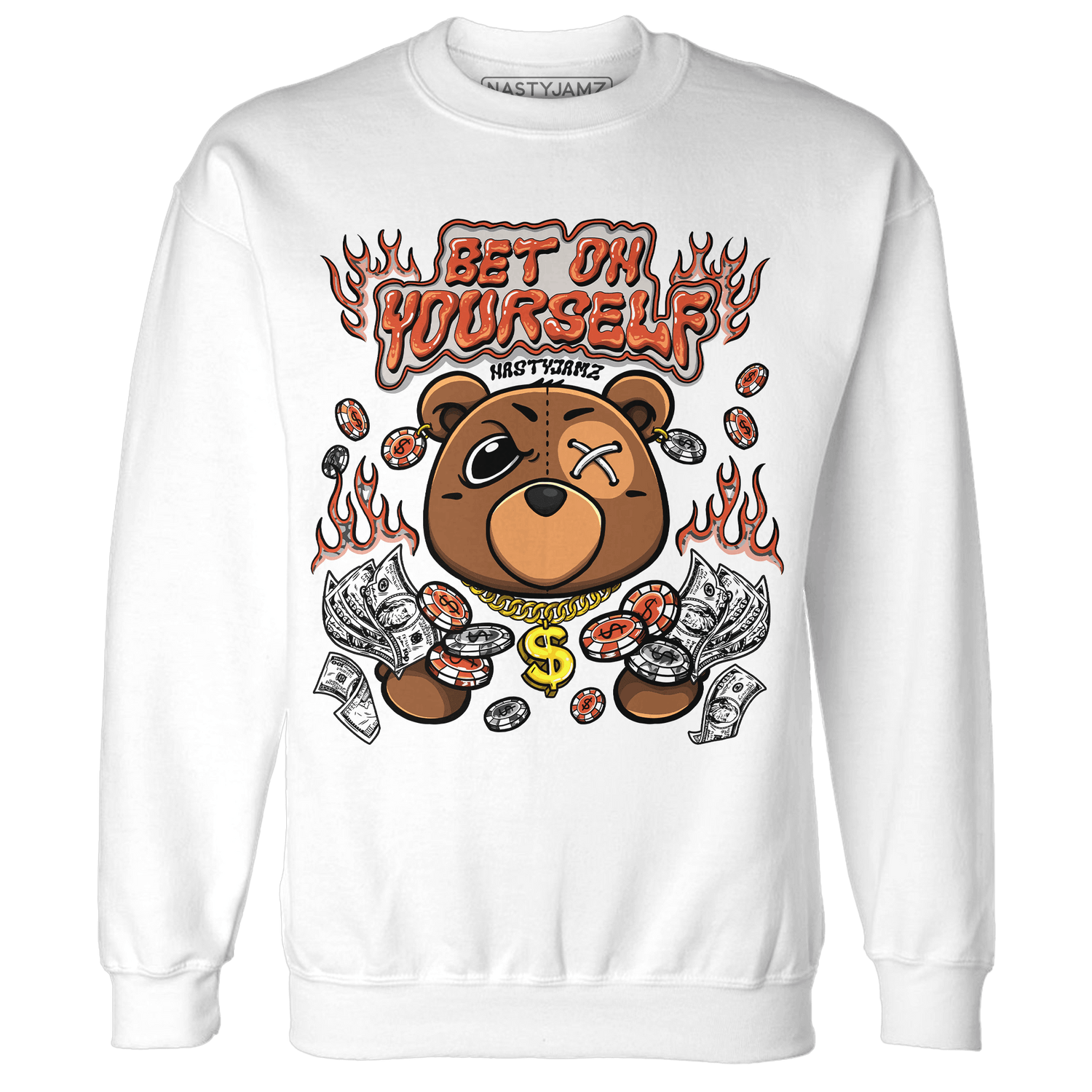 Georgia Peach 3s Sweatshirt Match Bet On Yourself BER - NastyJamz