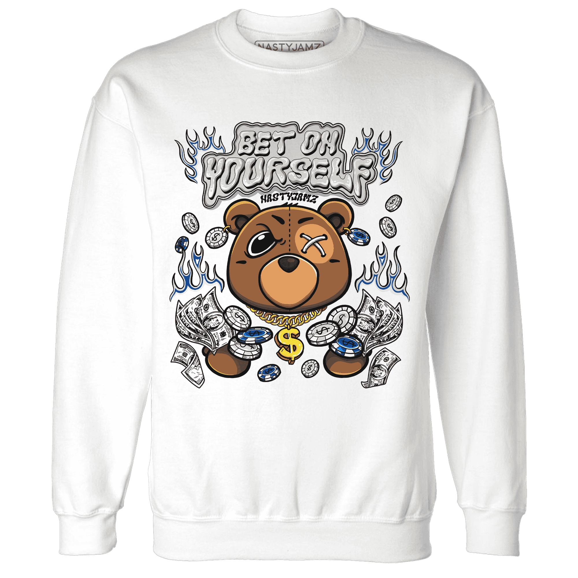 Quaiii 54 3s Sweatshirt Match Bet On Yourself BER - NastyJamz