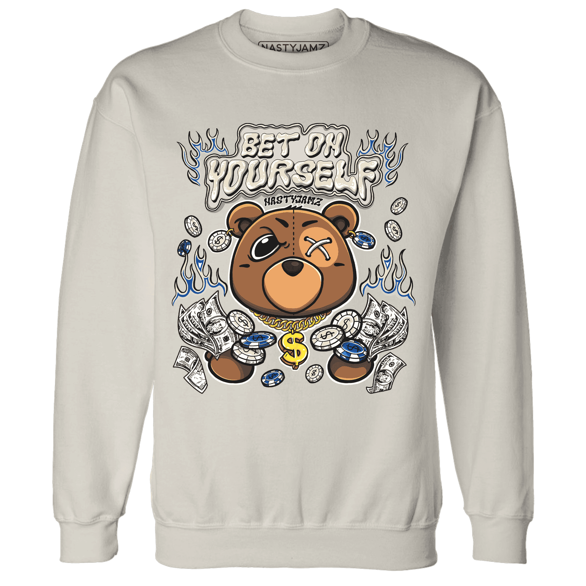 Quaiii 54 3s Sweatshirt Match Bet On Yourself BER - NastyJamz