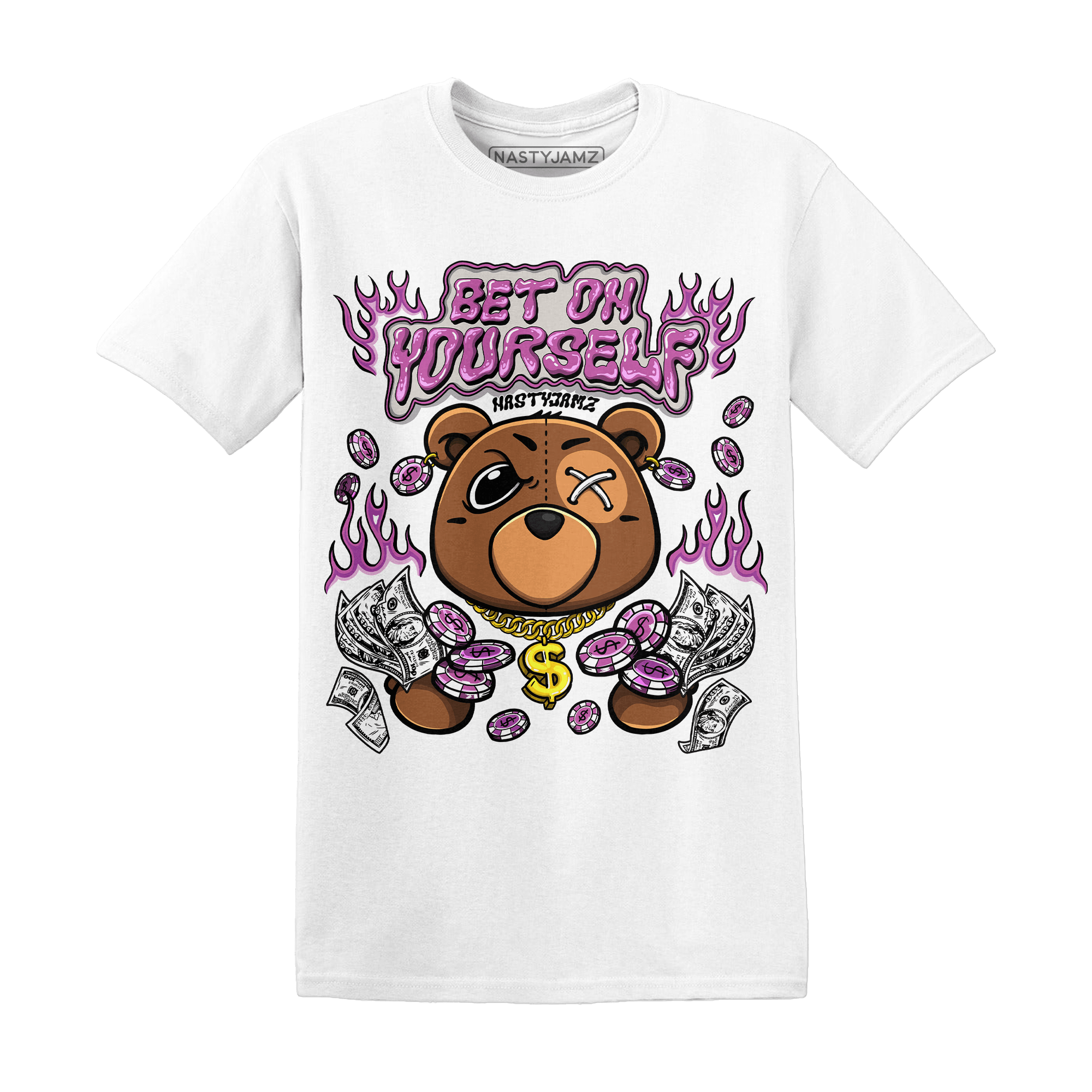 GS Hyper Violet 4s T Shirt Match Bet On Yourself BER - NastyJamz