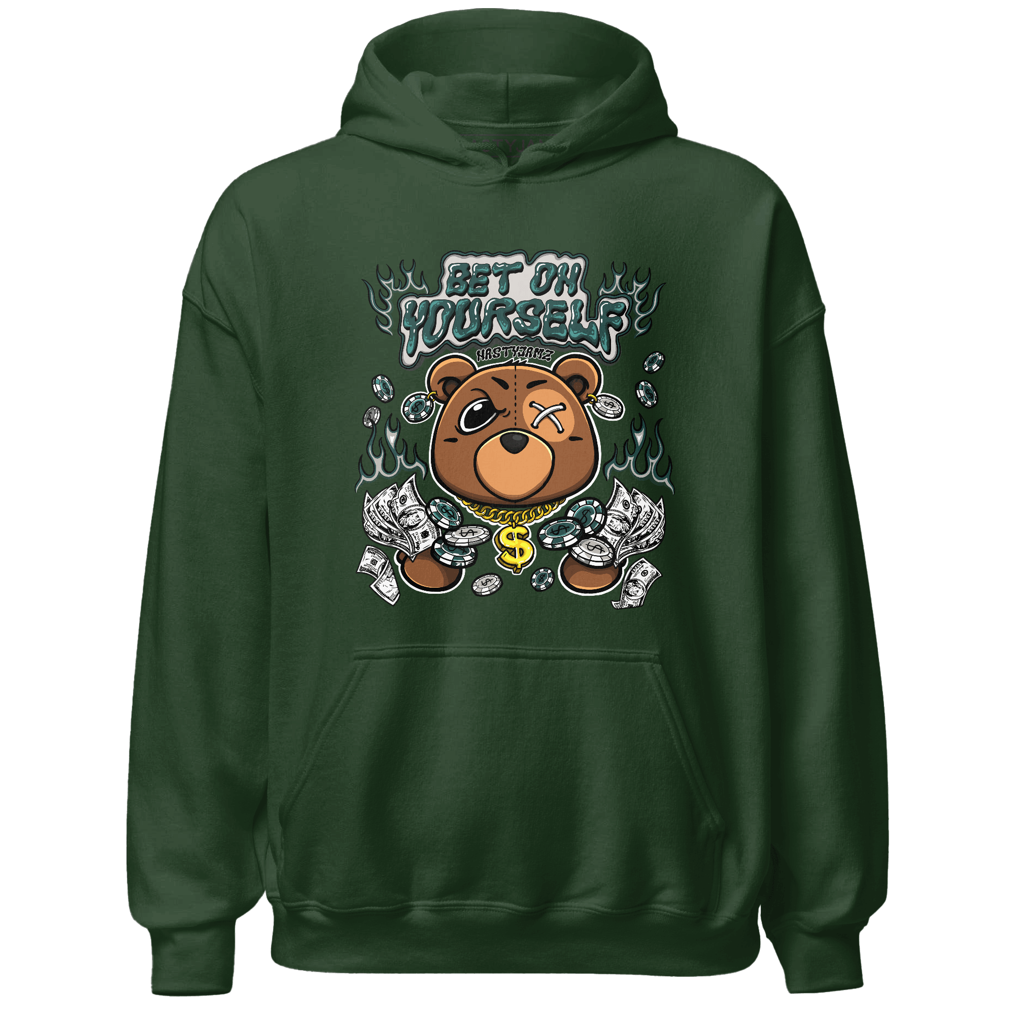 Oxidized Green 4s Hoodie Match Bet On Yourself BER - NastyJamz