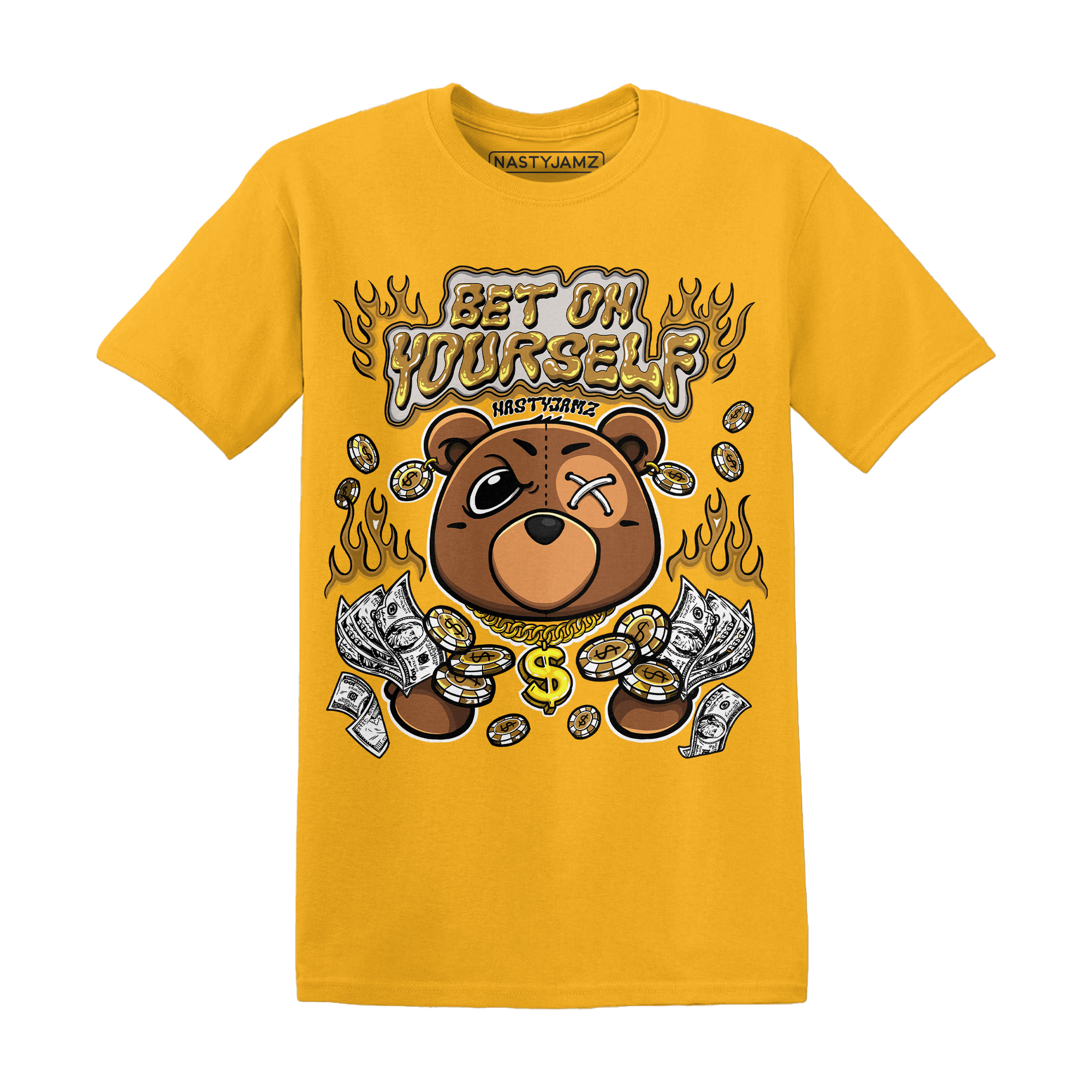 Wheat 13s T Shirt Match Bet On Yourself BER - NastyJamz