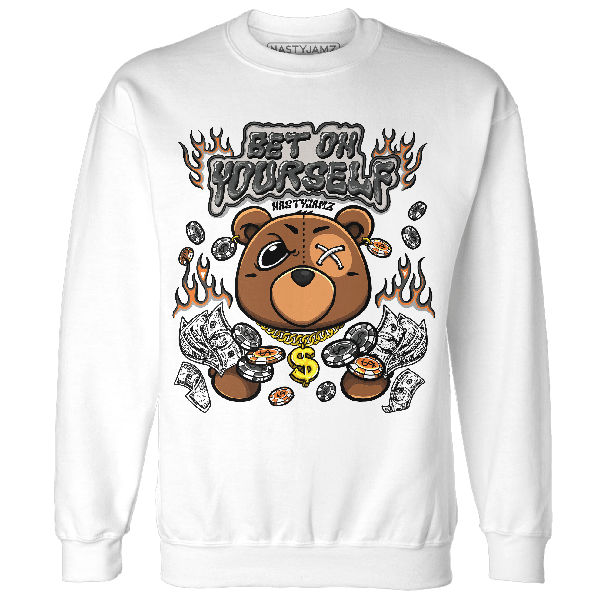 Fear Pack 3s Sweatshirt Match Bet On Yourself BER - NastyJamz