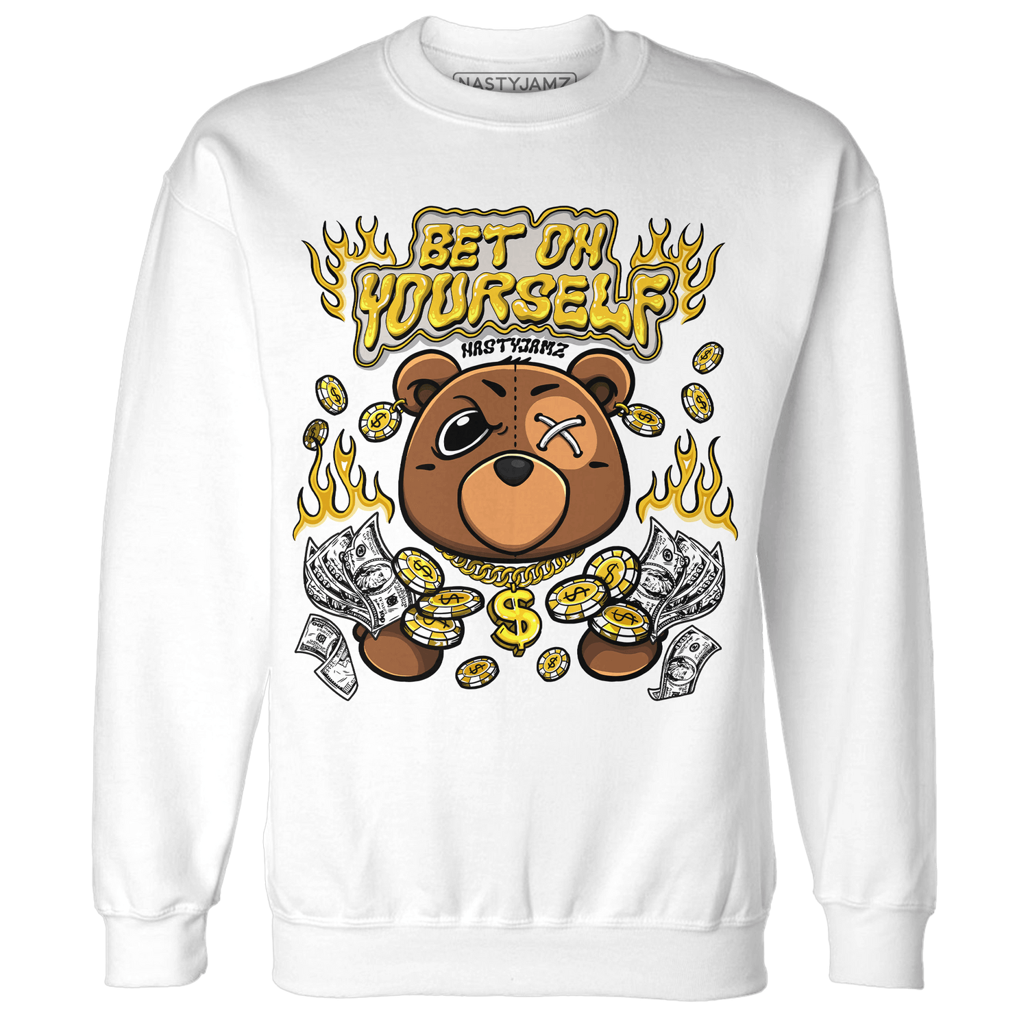 Yellow Ochre 6s Sweatshirt Match Bet On Yourself BER - NastyJamz