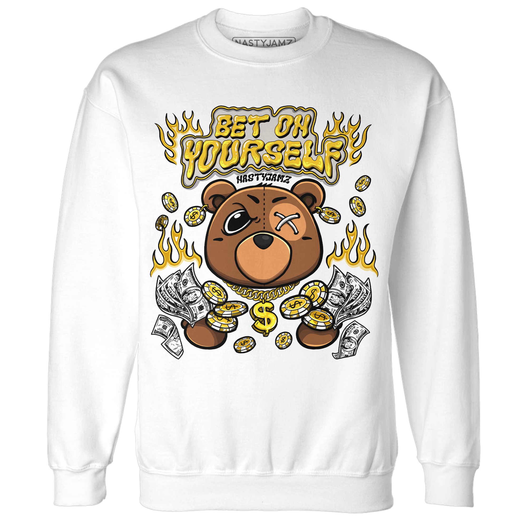 Yellow Ochre 6s Sweatshirt Match Bet On Yourself BER - NastyJamz