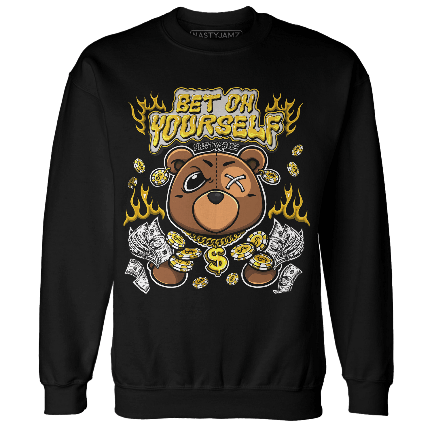 Yellow Ochre 6s Sweatshirt Match Bet On Yourself BER - NastyJamz