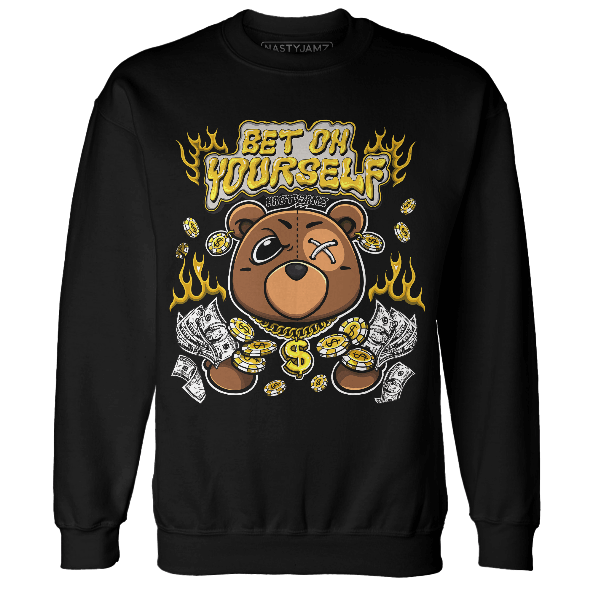 Yellow Ochre 6s Sweatshirt Match Bet On Yourself BER - NastyJamz