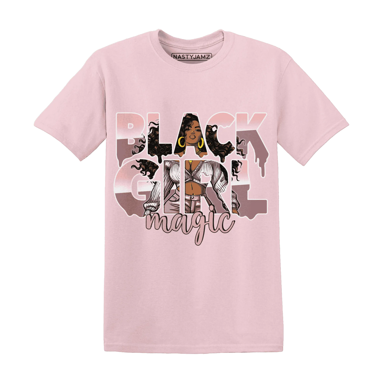 Low-Legend-Pink-11s-T-Shirt-Match-Black-Girl-Magic