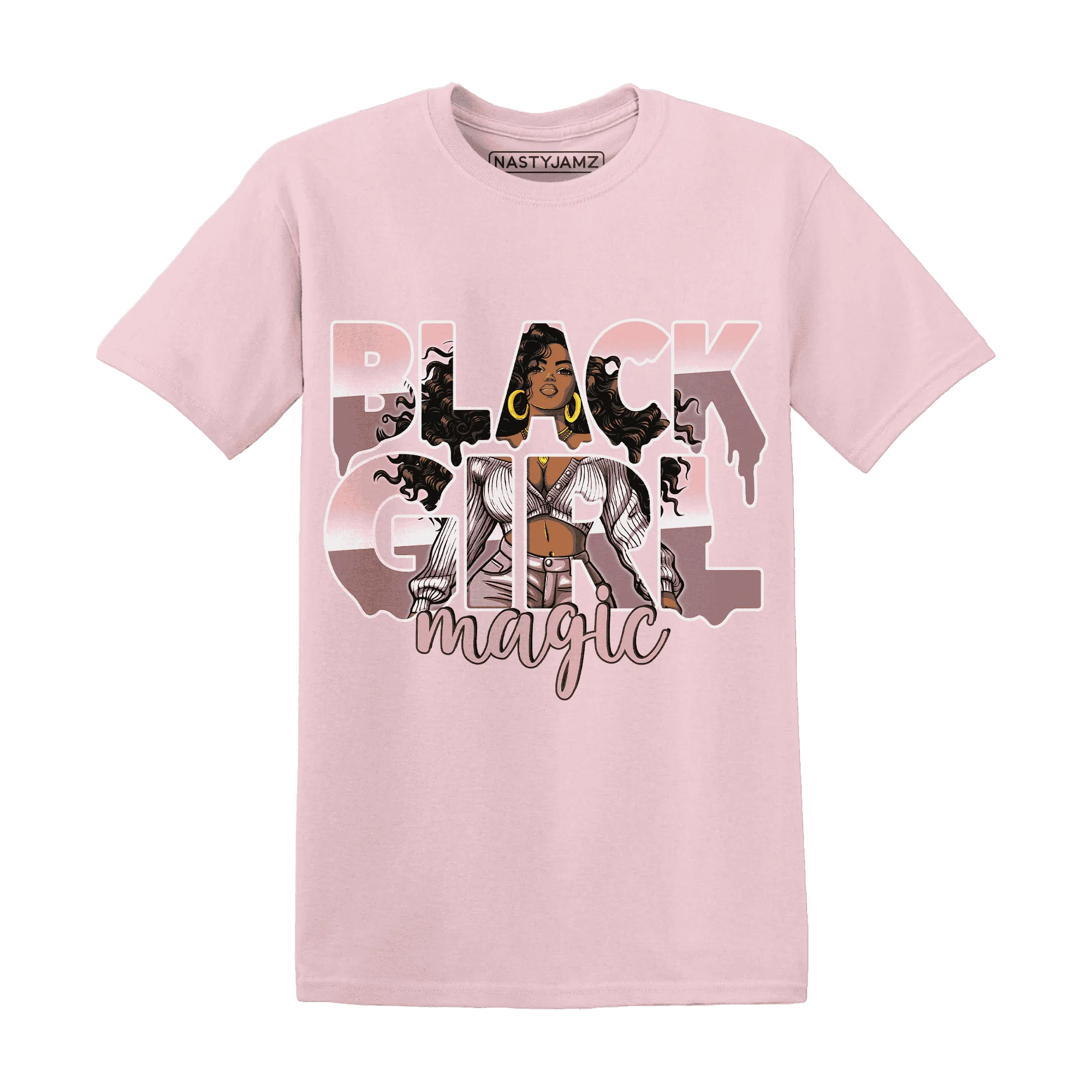 Low-Legend-Pink-11s-T-Shirt-Match-Black-Girl-Magic