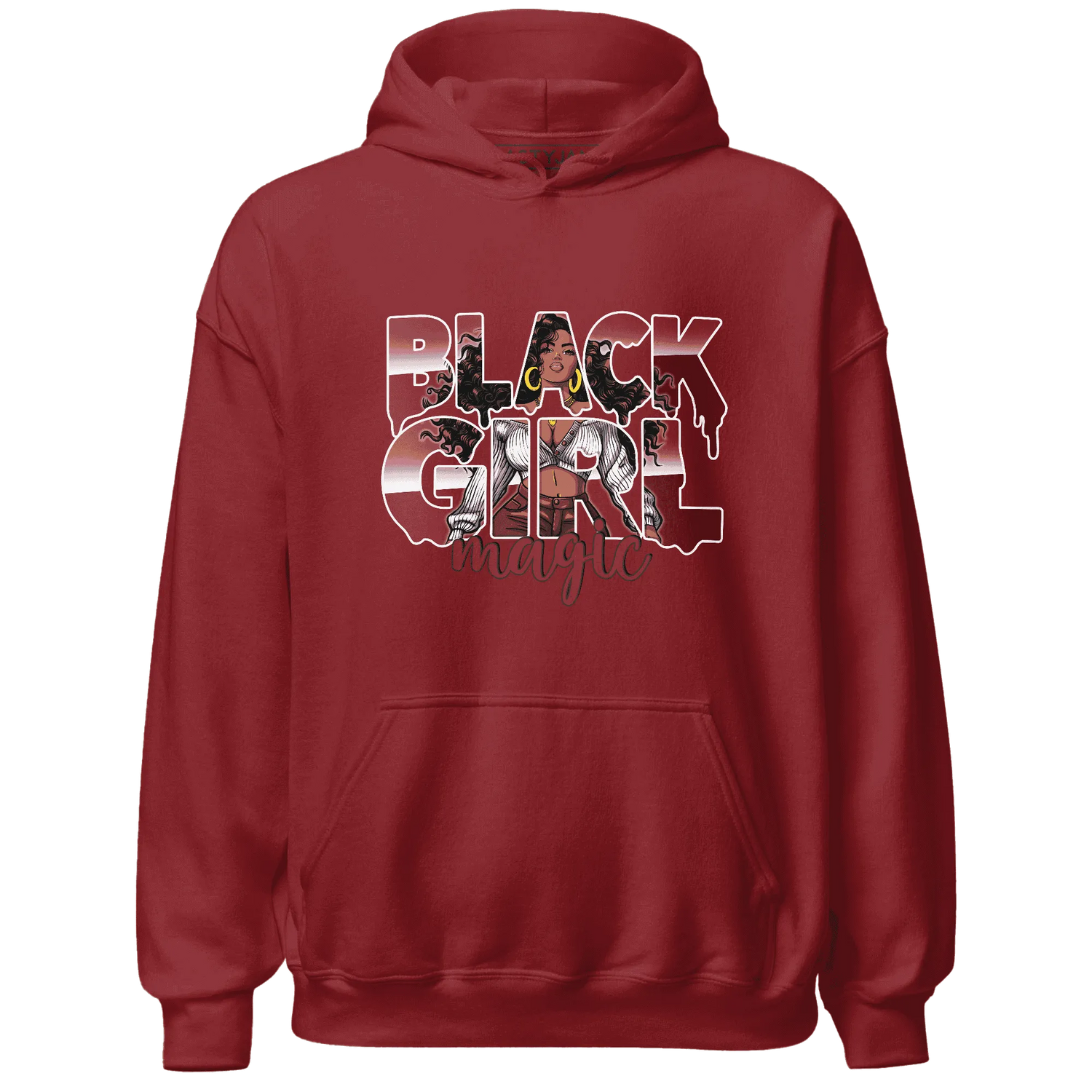 High-87-Metallic-Burgundy-1s-Hoodie-Match-Black-Girl-Magic