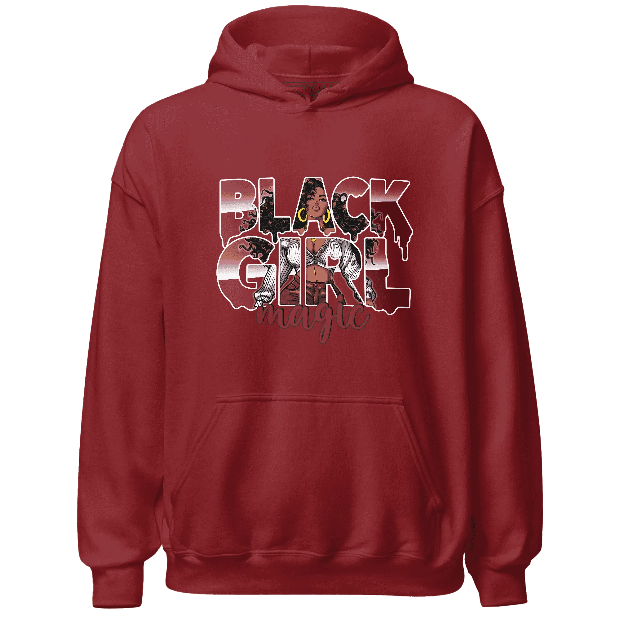 High-87-Metallic-Burgundy-1s-Hoodie-Match-Black-Girl-Magic